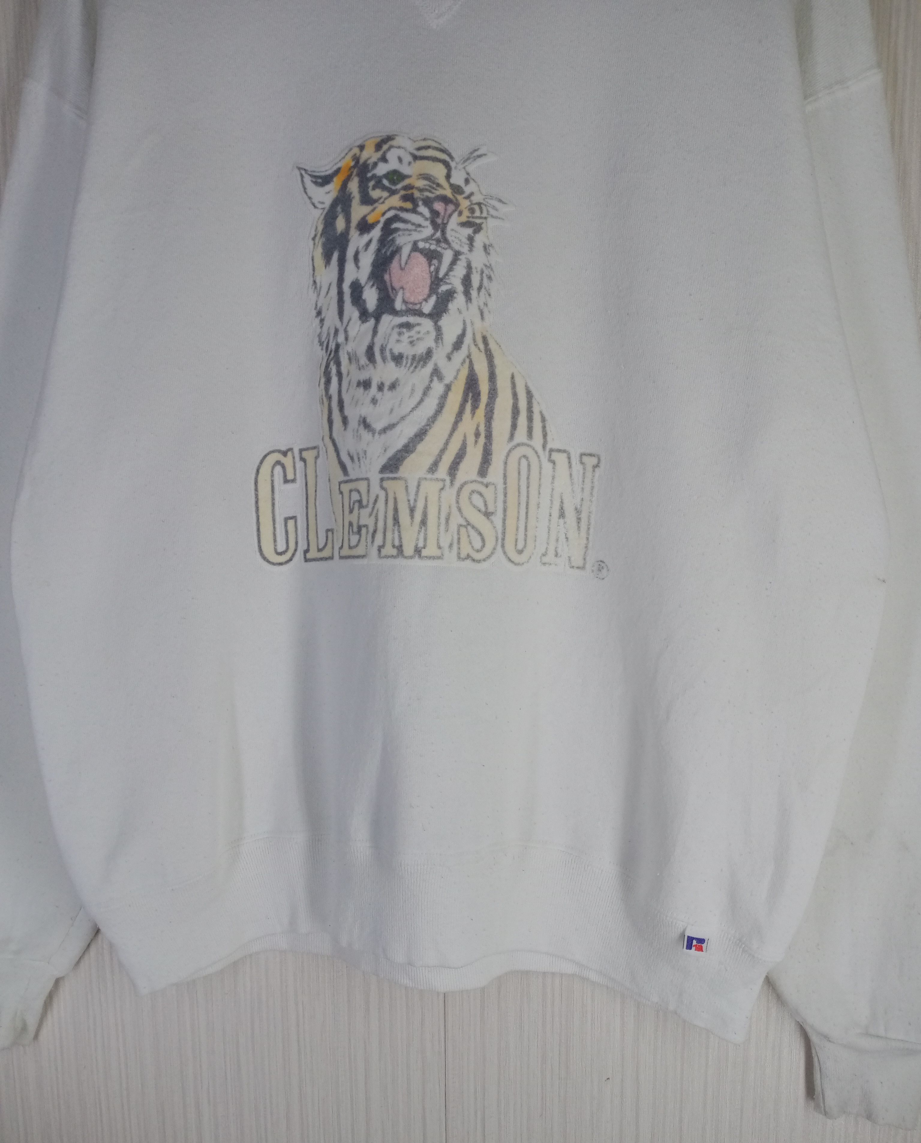 Russell Athletic Rare Vintage 80s Clemson University Sweatshirt Size US L / EU 52-54 / 3 - 4 Thumbnail