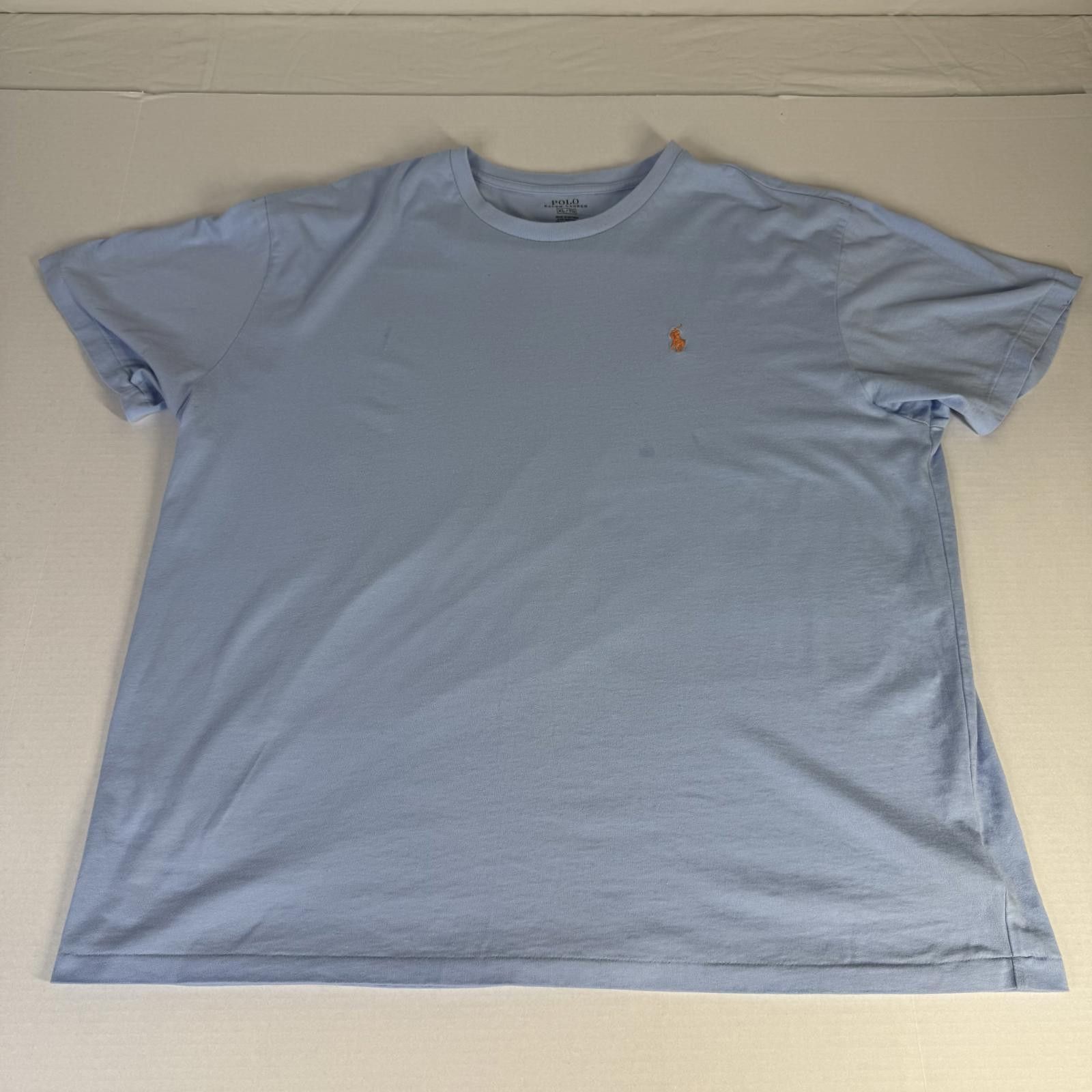 Designer Ralph Lauren Men’s XL T-Shirt Short Sleeve Light Blue Size US XL / EU 56 / 4 - 2 Thumbnail