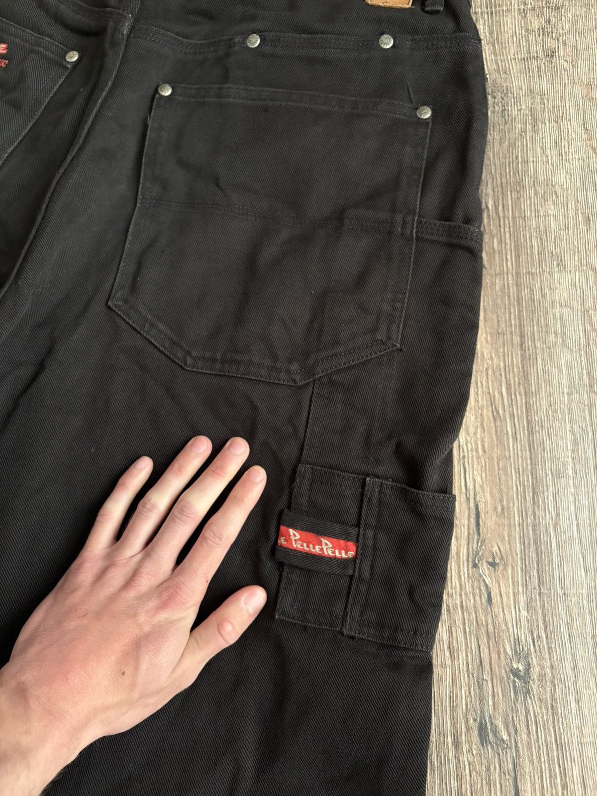 Pelle Pelle × Vintage Pelle Pelle Vintage Distressed Baggy Wide Carpenter Denim Size US 34 / EU 50 - 5 Thumbnail
