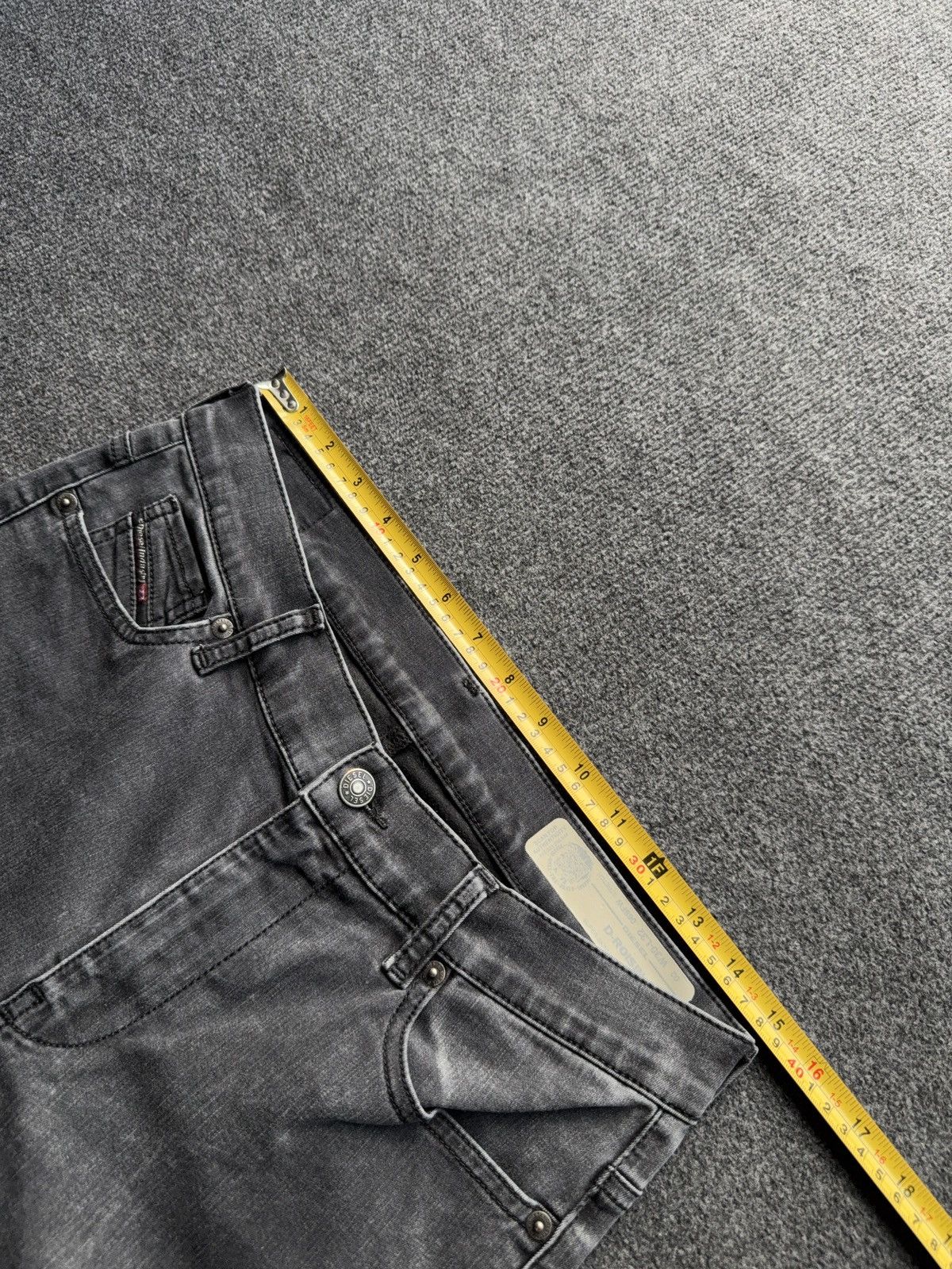 Diesel Luxury 00s Diesel D-Roisin Grey Wash Super Skinny Y2K Jeans Size 30" / US 8 / IT 44 - 18 Thumbnail