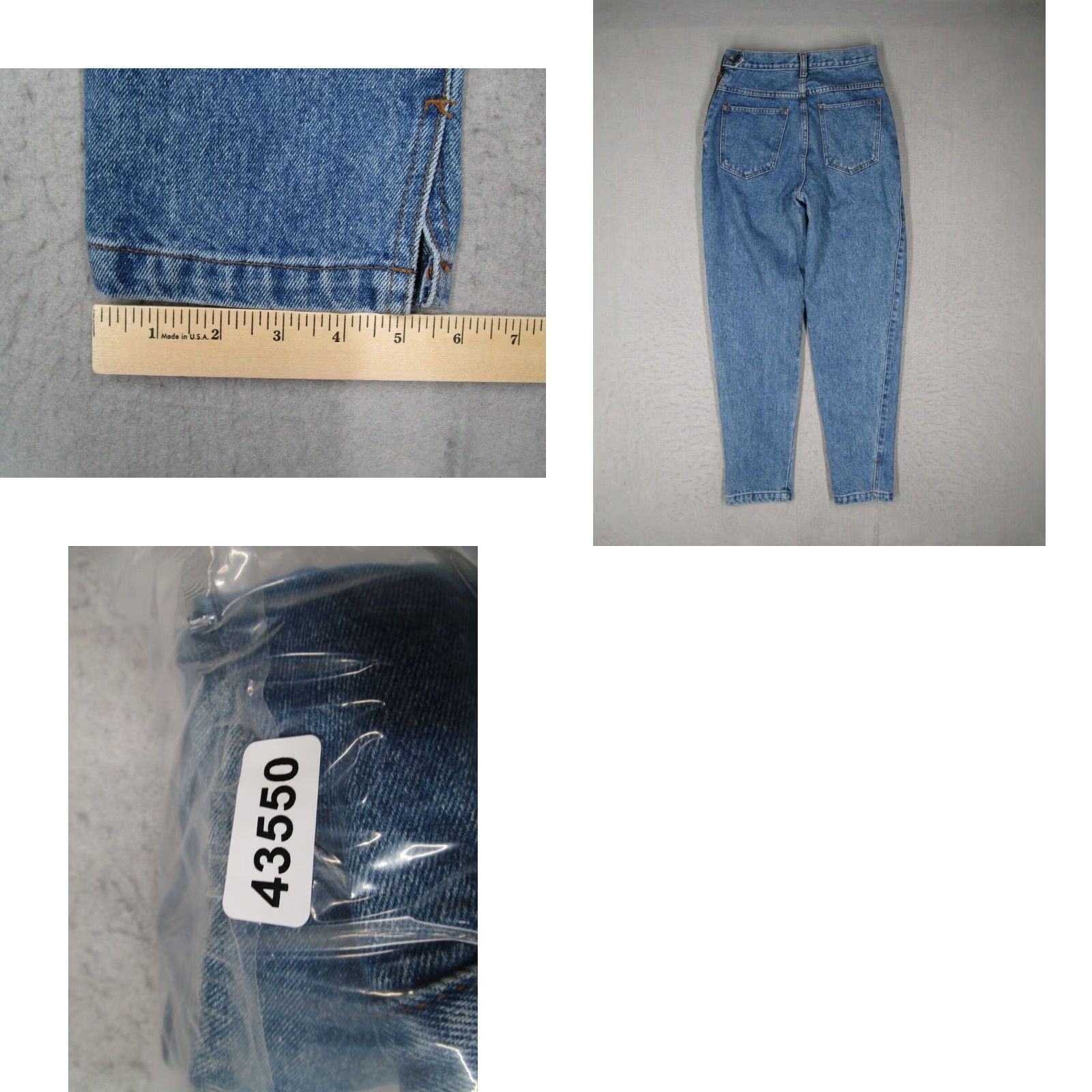 Gap VINTAGE Gap High Rise Tapered Jeans Womens 24x28 Blue Cotton 90s Size 27" / US 4 / IT 40 - 8 Thumbnail