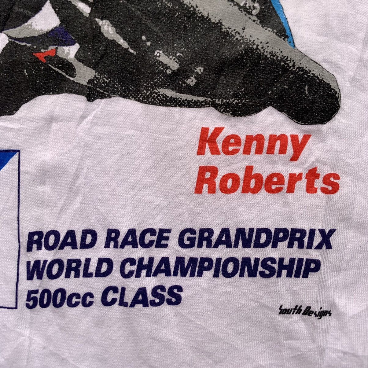 Vintage Vintage 90s Suzuki Racing Team Kenny Roberts Aoki T-Shirt Size US L / EU 52-54 / 3 - 6 Thumbnail