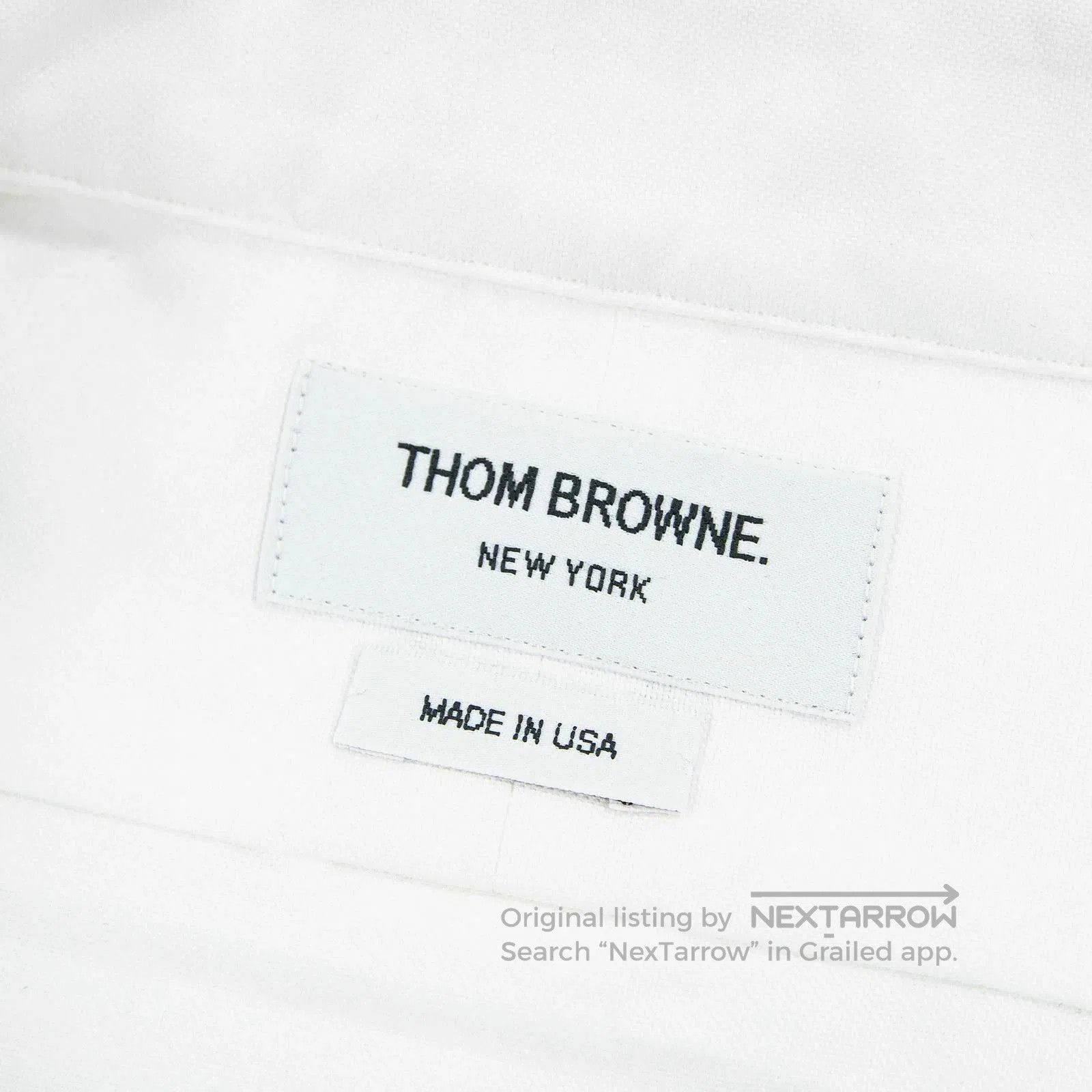 Visvim Thom Browne White Embroidered Shirt. Size US XS / EU 42 / 0 - 6 Thumbnail