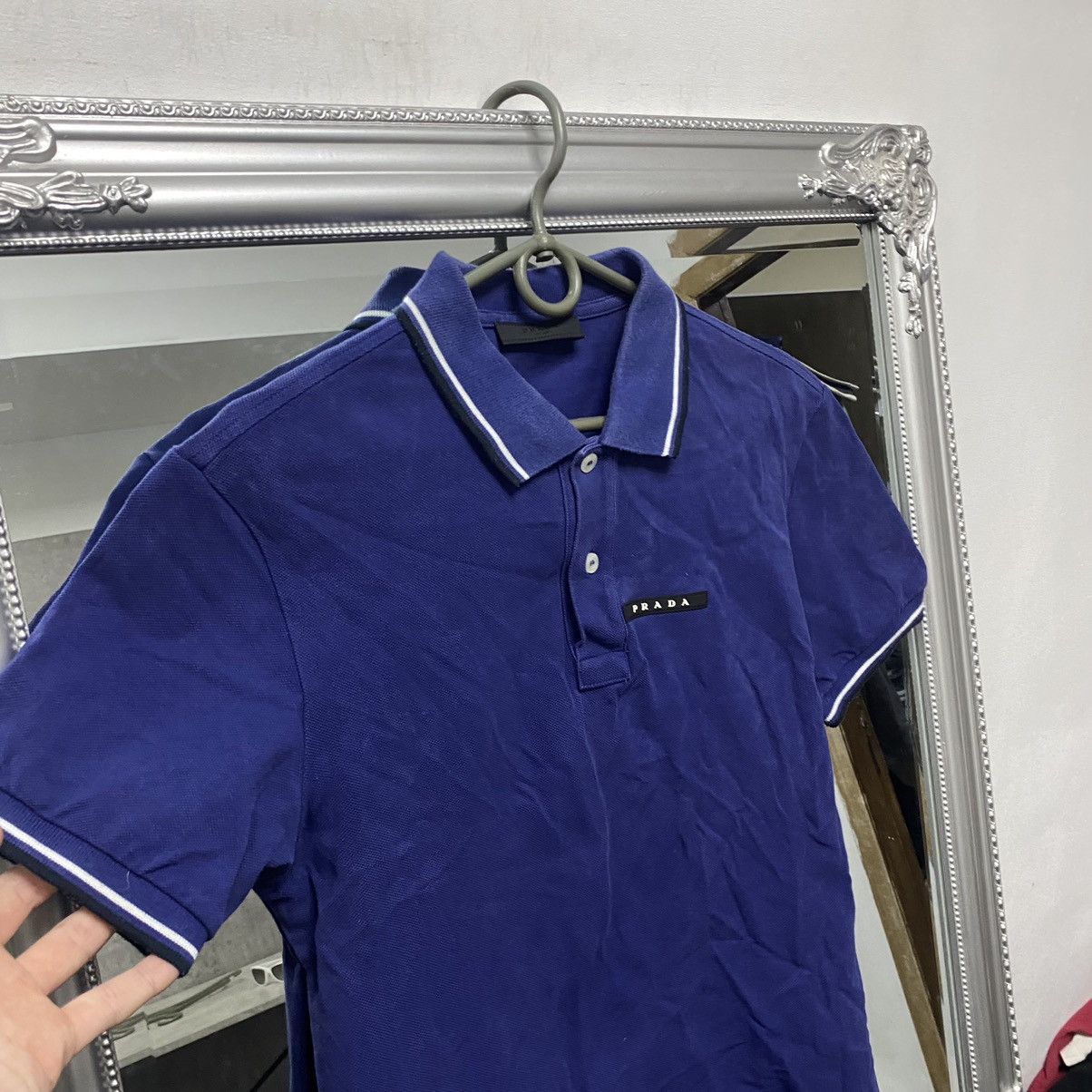 Prada Vintage Prada Polo Shirt Luxury Rare Size US S / EU 44-46 / 1 - 4 Thumbnail