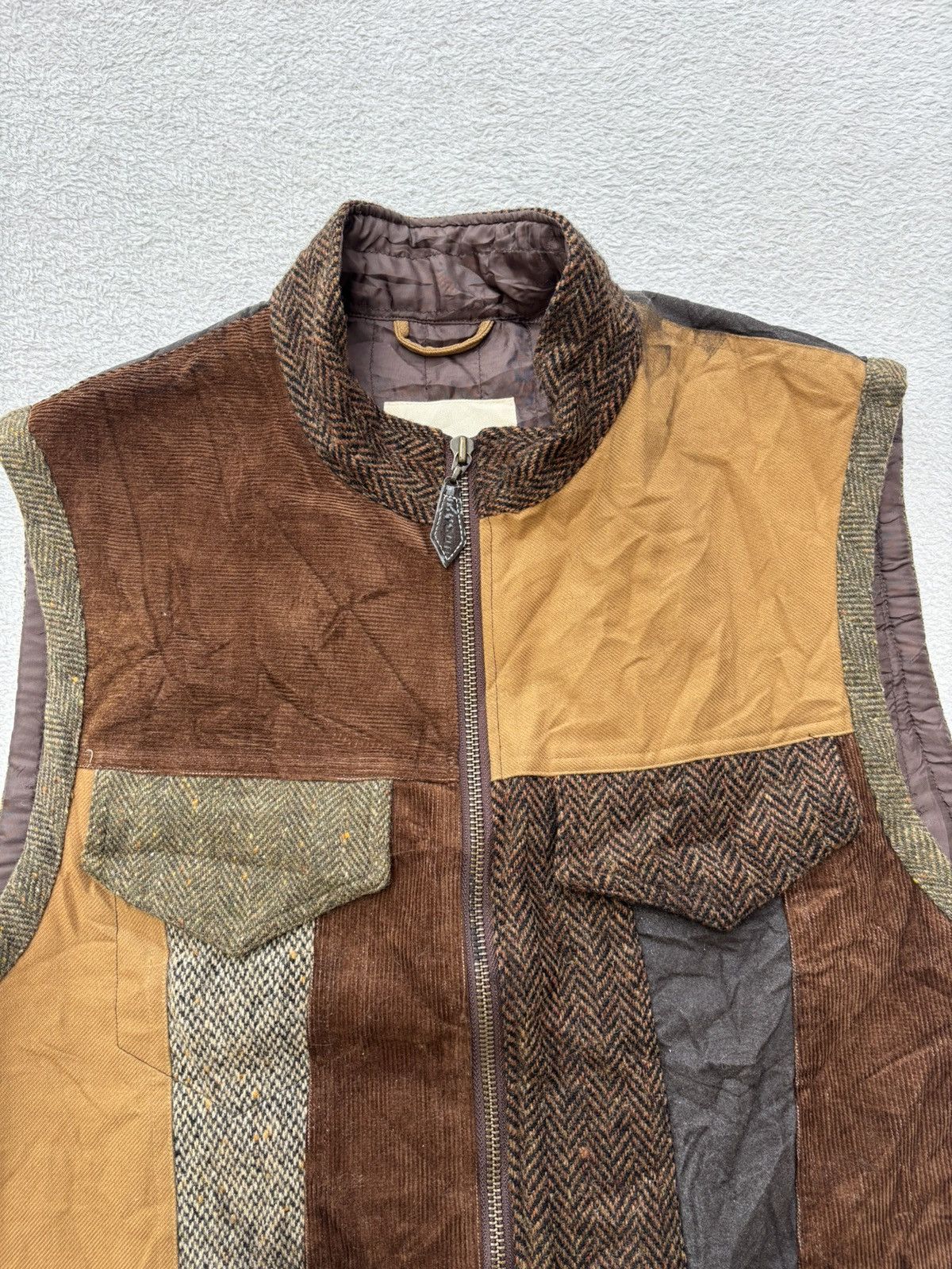Harris Tweed Karl Helmut x Harris Tweed Patchwok Vest Size US M / EU 48-50 / 2 - 5 Thumbnail