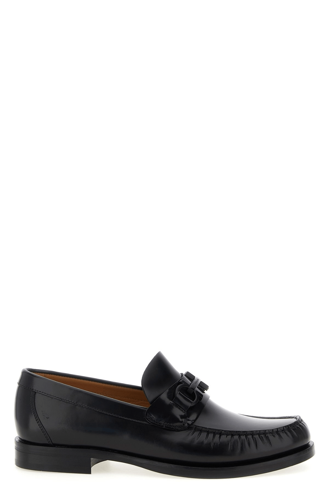 FERRAGAMO Fort Black Leather Loafers New & Authentic