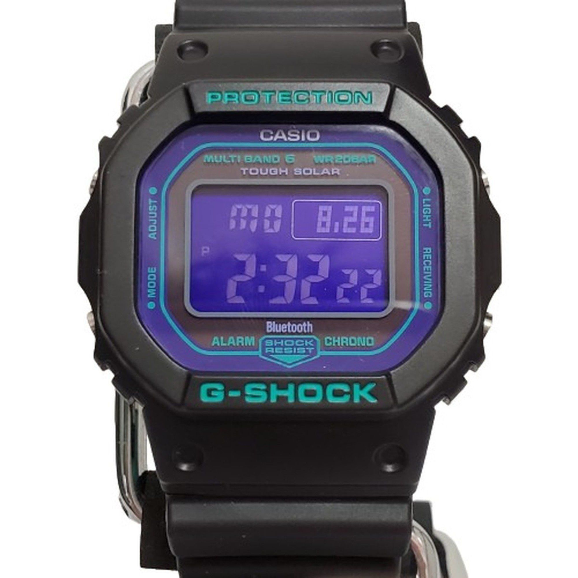 Casio G-SHOCK CASIO Watch GW-B5600BL-1JF Square Digital Bluetooth Radio Solar Tough Speed Multiband 6 Neon Purple Kaizuka Store ITR65FWVRQ1C Size ONE SIZE - 1 Thumbnail