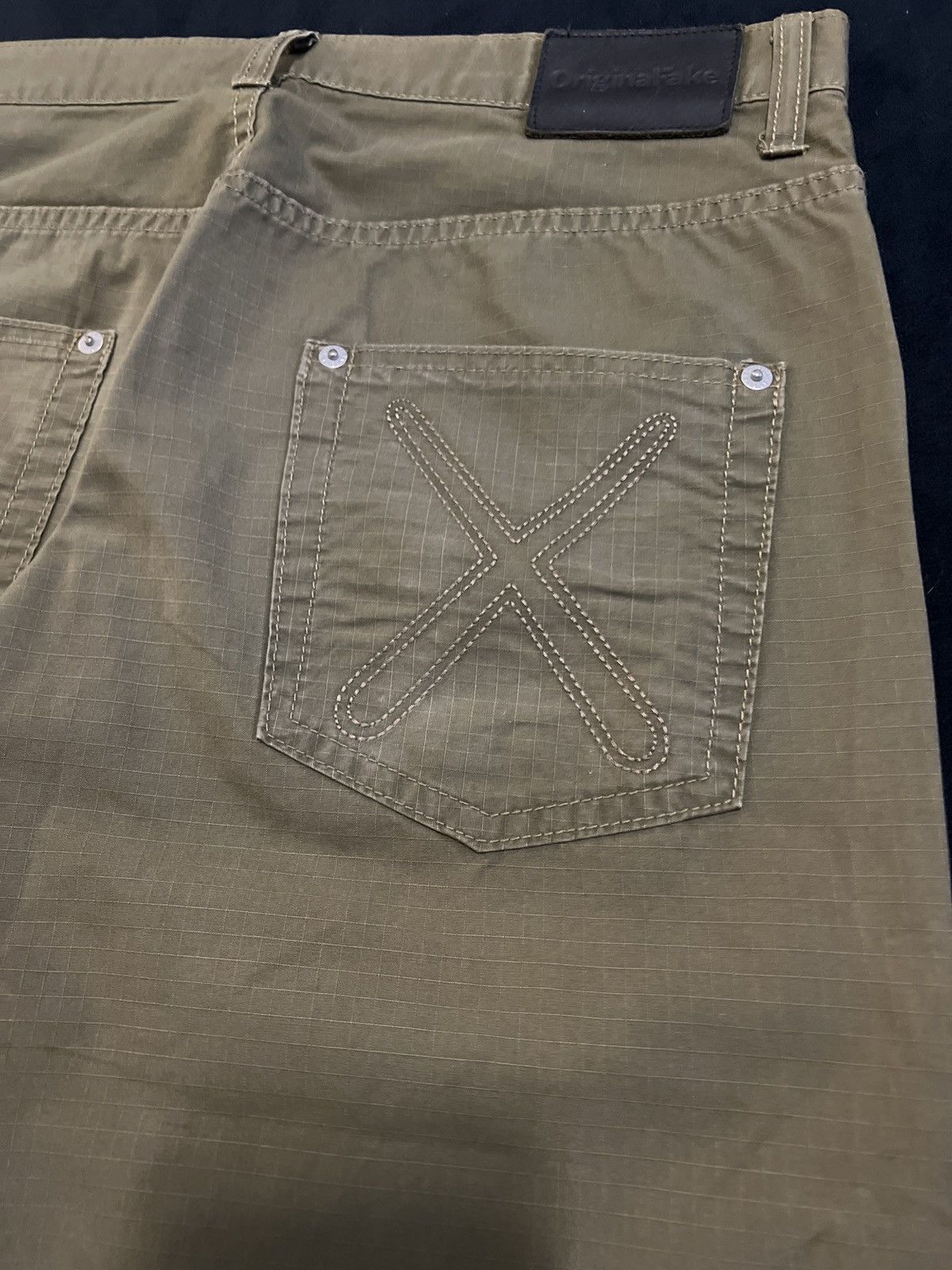 Original Fake Ripstop Fabric Pants Size US 31 - 6 Thumbnail