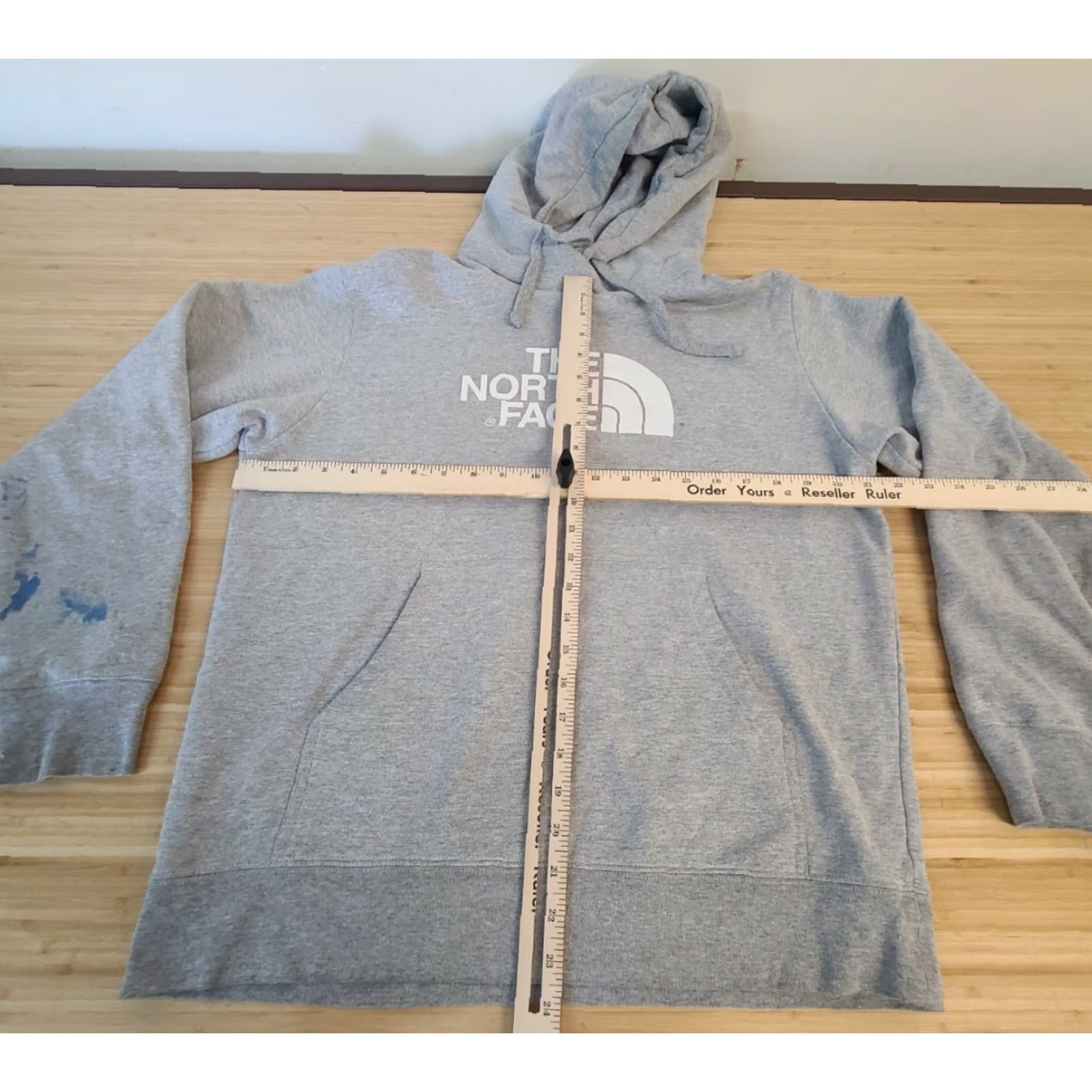 The North Face The North Face Men's Pullover Hoodie Gray Stained Large Size US L / EU 52-54 / 3 - 3 Thumbnail
