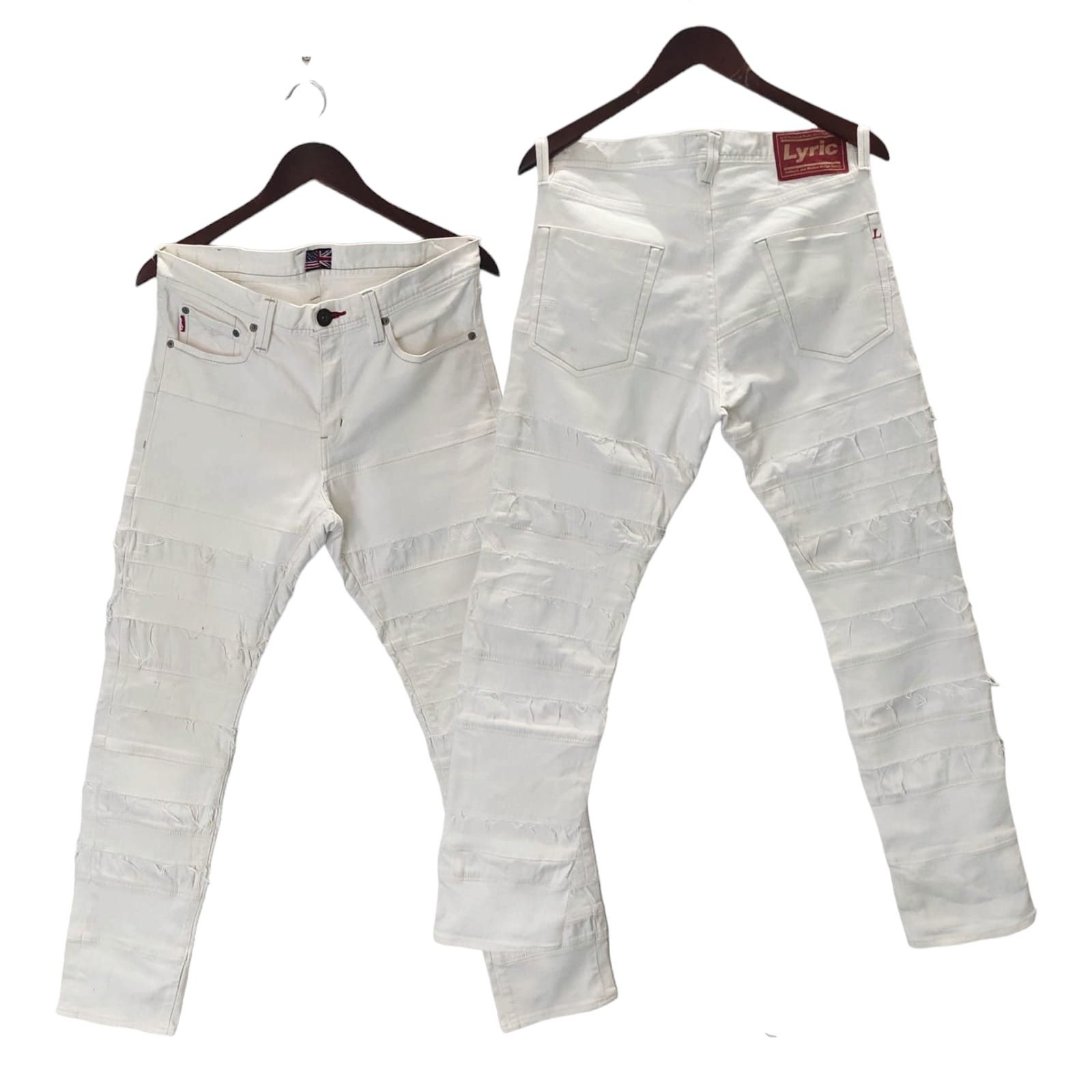 image of Hysteric Glamour x Ppfm Lyric Hagi Jeans Made In Japan in White, Men's (Size 32)