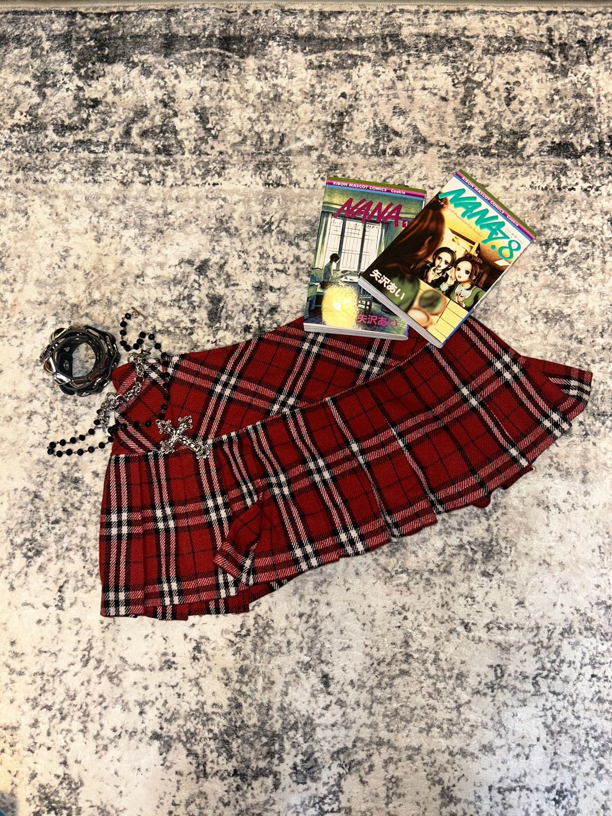 Vintage Punk Tartan Low-rise Mini Skirt Size 26" / US 2 / IT 38 - 2 Thumbnail