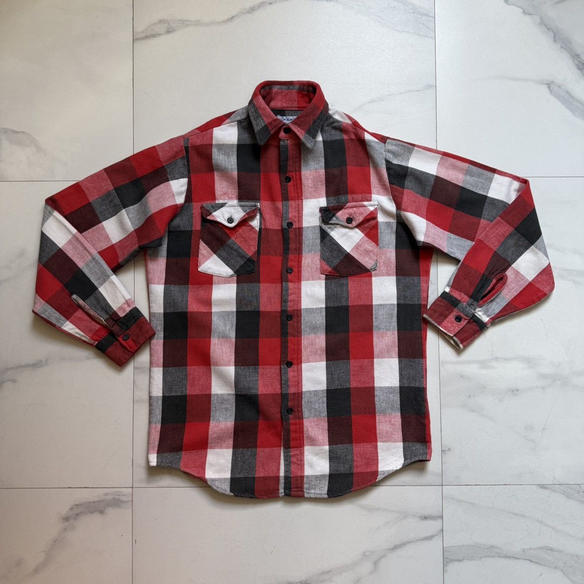 Vintage Vintage 70’s The Alaskan Checkered Flannel Shirt Size US L / EU 52-54 / 3 - 2 Thumbnail