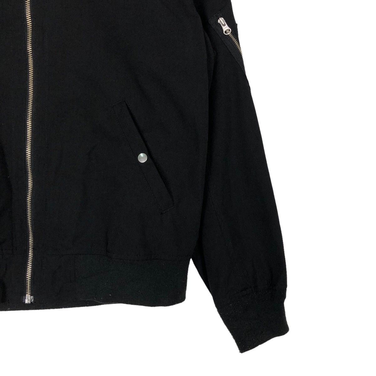Japanese Brand 🔥90s Issey Miyake Design Bomber Jacket Browny Vintage Black Size US L / EU 52-54 / 3 - 5 Thumbnail