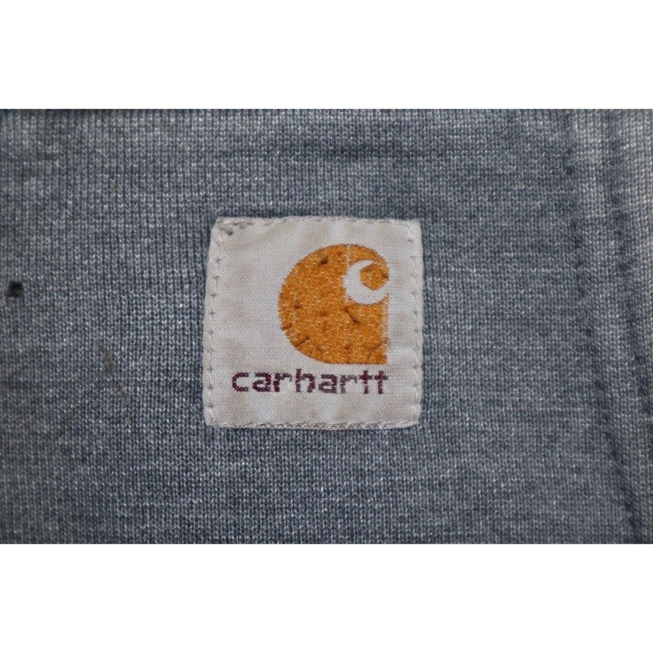 Carhartt Vtg Carhartt Thermal Lined Jacket Hoodie Charcoal Heather Size US XXL / EU 58 / 5 - 5 Thumbnail