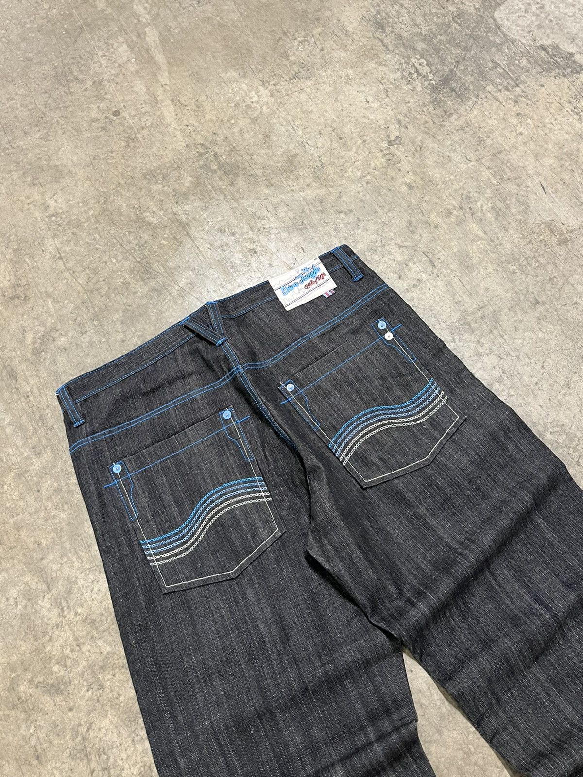 Southpole × Vintage Y2k baggy fit black denim wide leg southpole style opium Size US 38 / EU 54 - 3 Thumbnail