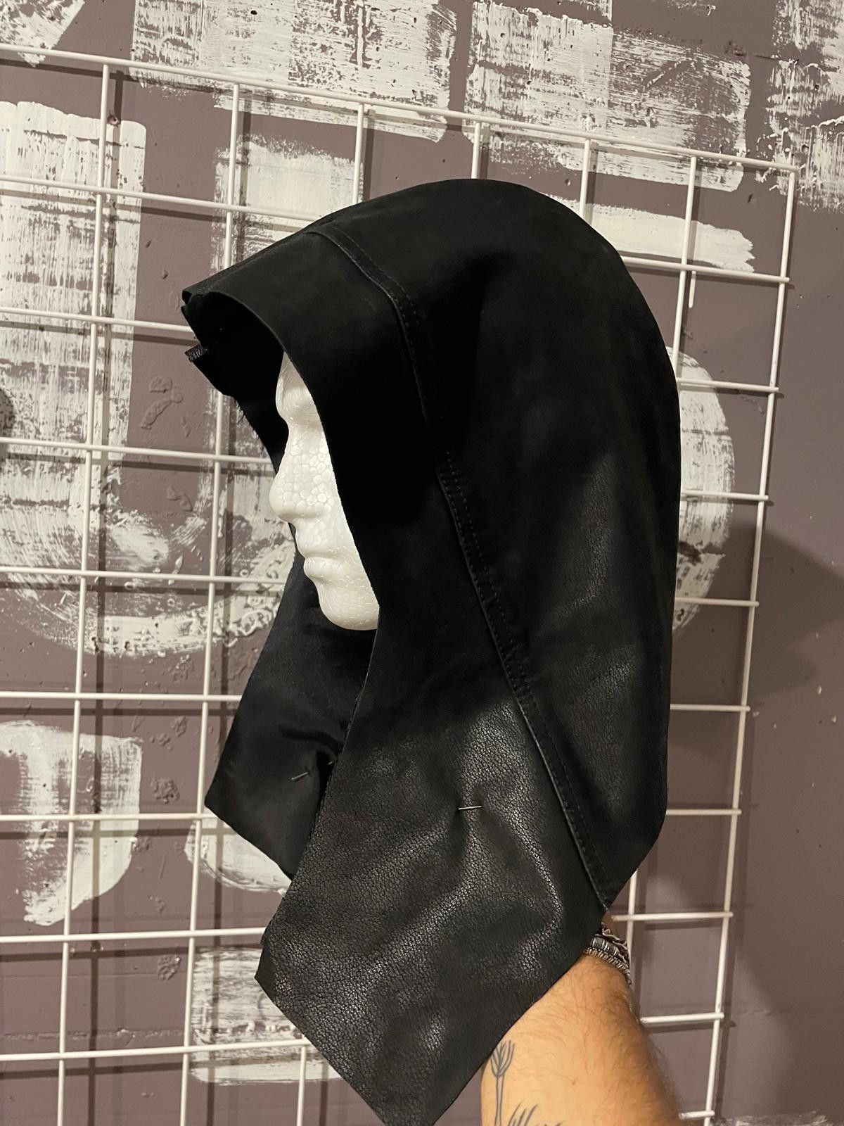 Handmade × Leather DR.SK'hood Black leather skimask Size ONE SIZE - 5 Thumbnail