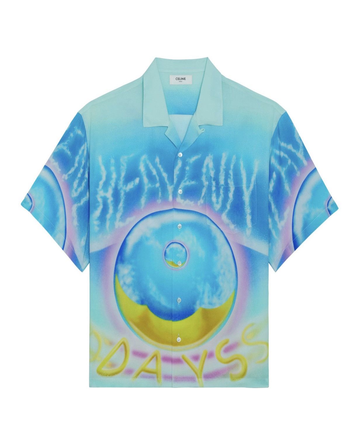 Celine x Marcelo Lavin Heavenly Days Shirt in Viscose Size US L / EU 52-54 / 3 - 1 Thumbnail