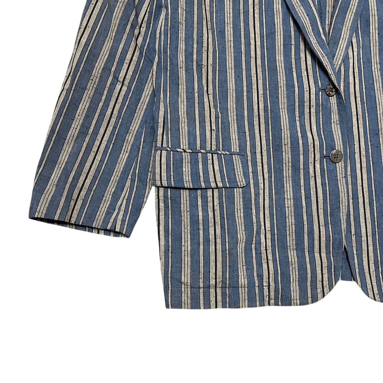 Issey Miyake Vintage Issey Sport Striped Blazer Jacket Size US S / EU 44-46 / 1 - 3 Thumbnail