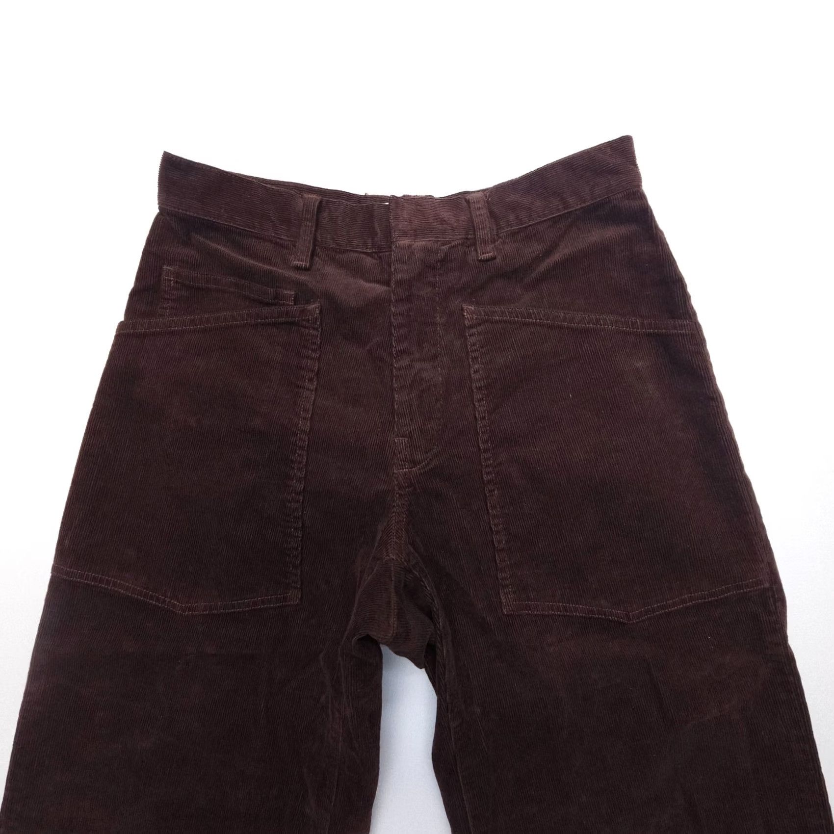 Nili Lotan Nili Lotan Shon Pants Womens 00 Espresso Corduroy High Rise Wide-Leg EUC Brown Cotton Blend Regular 26in Inseam Fashion Pants Womens Size 24" / US 00 / IT 34 - 4 Thumbnail
