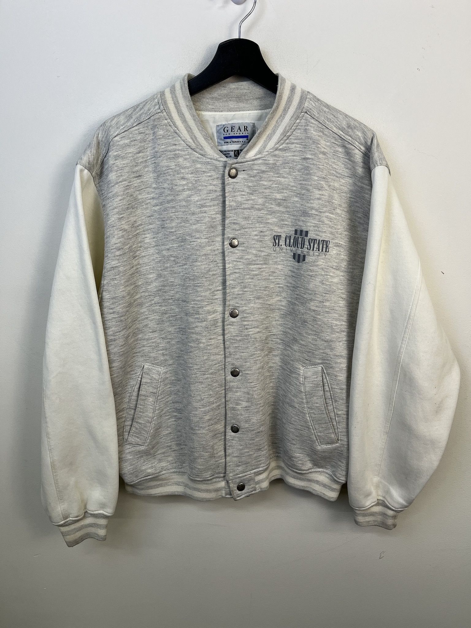Vintage Vintage Jacket 1990s St Cloud State Cotton Sweatshirt Varsity Jacket Size XL Size US XL / EU 56 / 4 - 1 Thumbnail