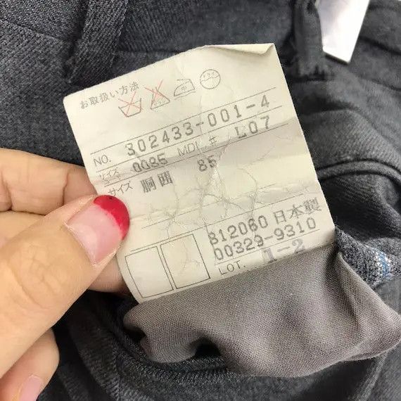 Pierre Cardin Vtg 90’ PIERRE CARDIN PARIS Creation Minimalist Grey Pant Size US 34 / EU 50 - 3 Thumbnail