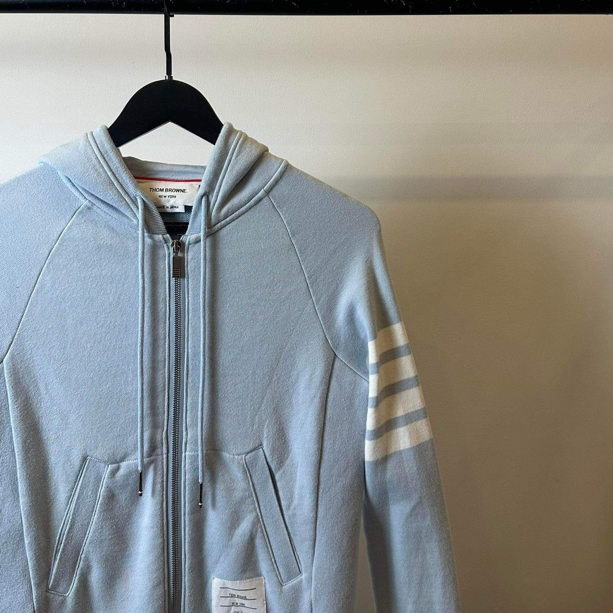 Thom Browne THOM BROWNE 4 BAR BLUE JACKET ZIP Size US S / EU 44-46 / 1 - 3 Thumbnail