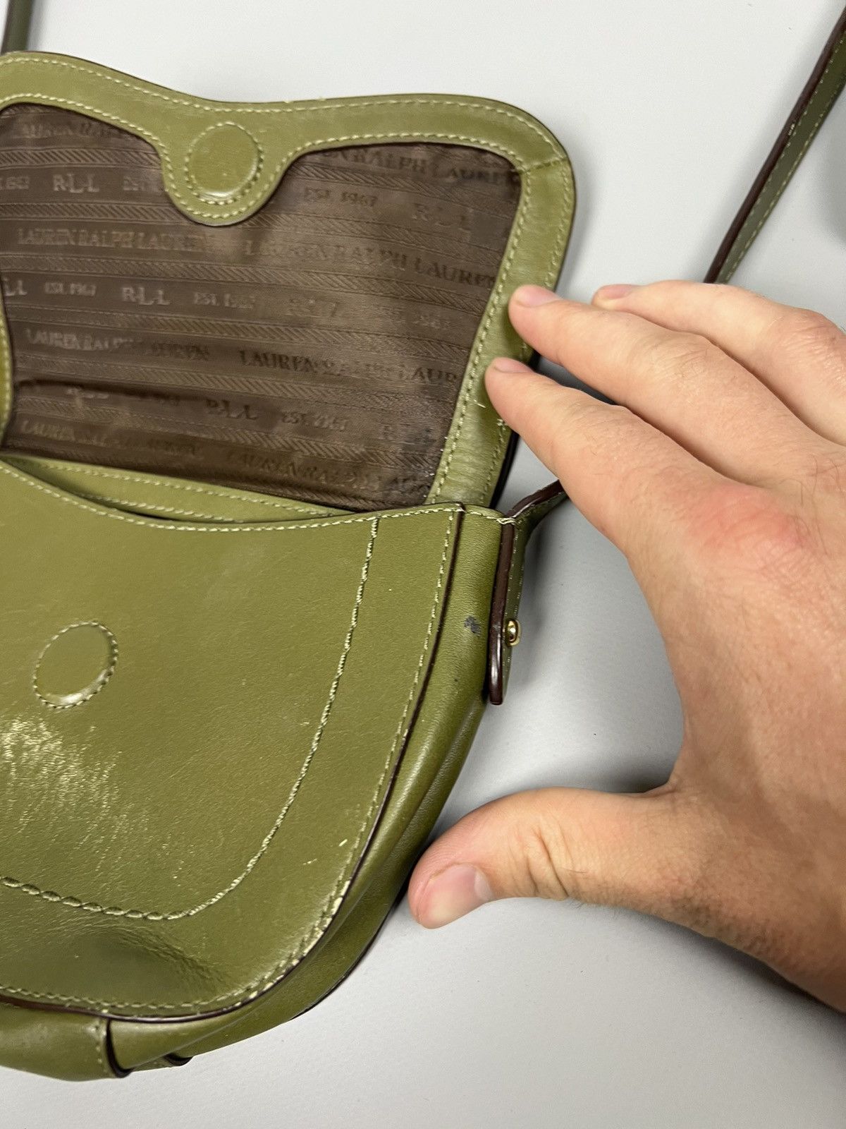 Polo Ralph Lauren RLL Ralph Lauren leather mini crossbody bag Size ONE SIZE - 5 Thumbnail