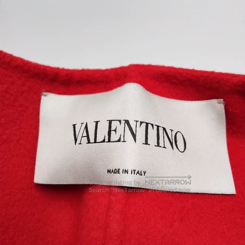 Valentino Valentino Red wool cape coat Size XS / US 0-2 / IT 36-38 - 3 Thumbnail