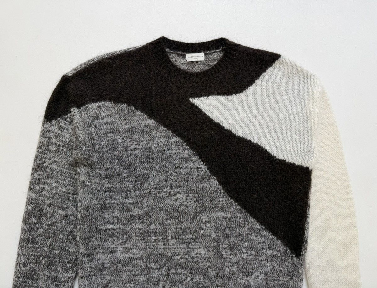 Dries Van Noten Abstract Weave Alpaca Wool Sweater Size US M / EU 48-50 / 2 - 3 Thumbnail