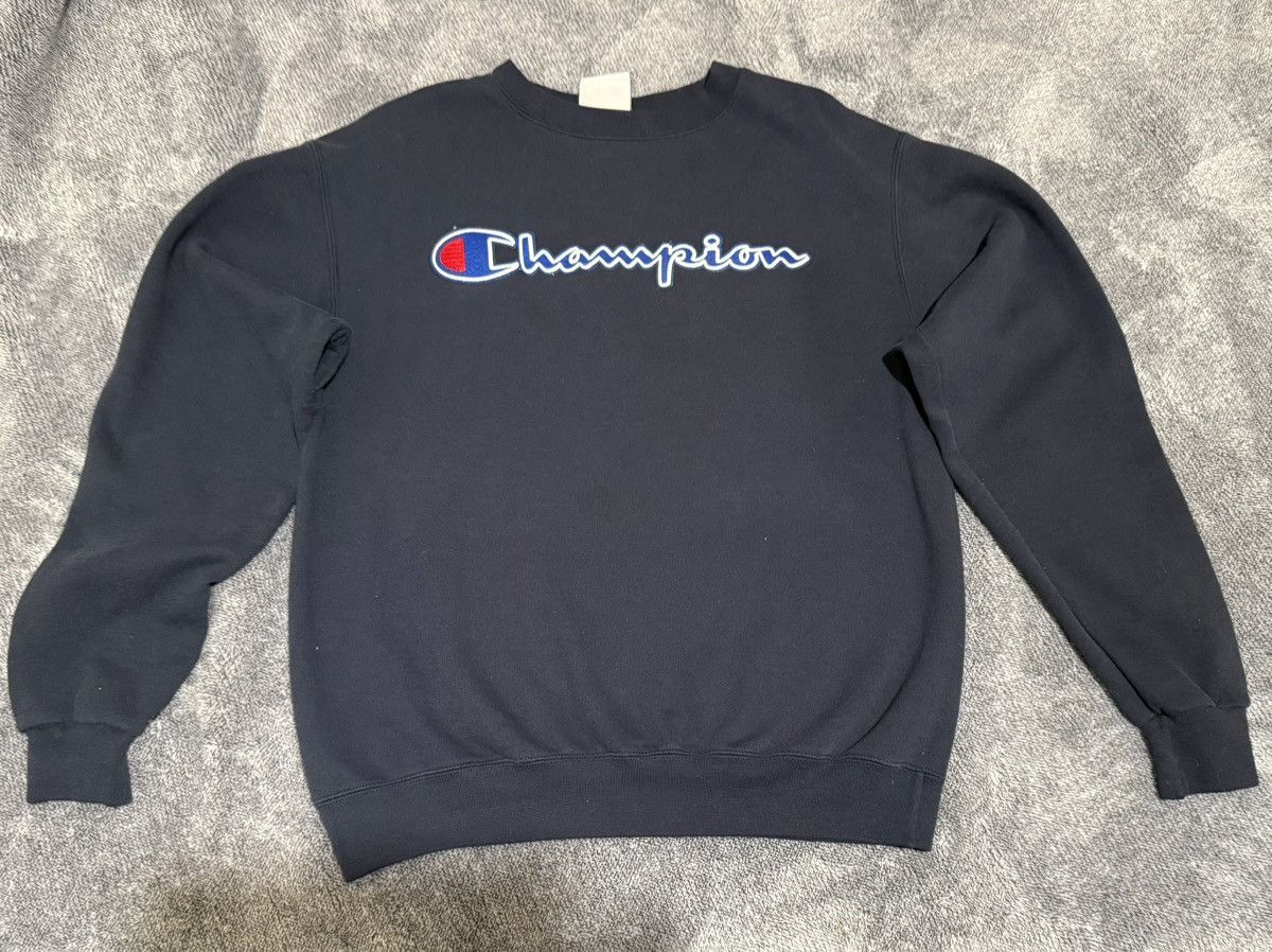 Champion Champion Sweater Mens Navy Casual Pullover Sweatshirt Size US M / EU 48-50 / 2 - 1 Thumbnail