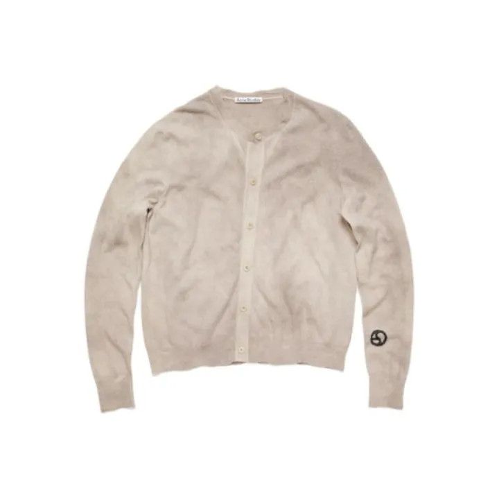 Acne Studios Acne Studios Beige Long Sleeve Cardigan for Men Size US L / EU 52-54 / 3 - 1 Thumbnail