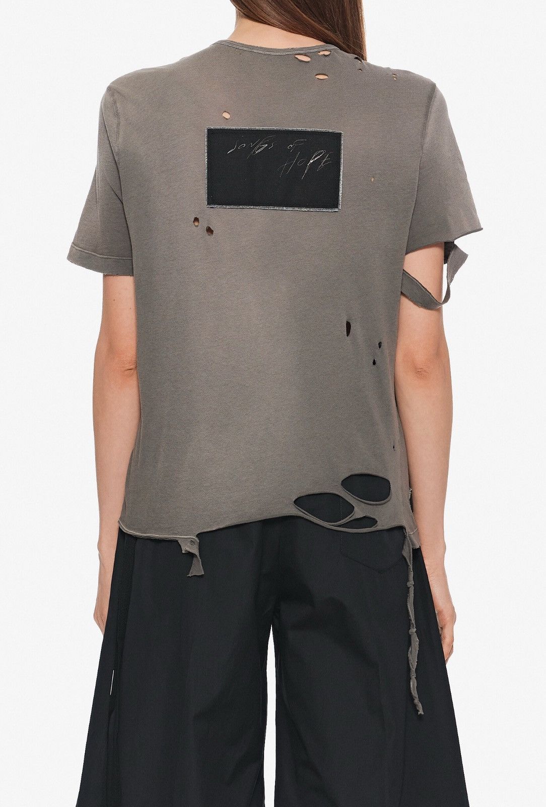 Ann Demeulemeester Last Ann Demeulemeester Fanie Distressed Patches T-Shirt Size M / US 6-8 / IT 42-44 - 2 Thumbnail