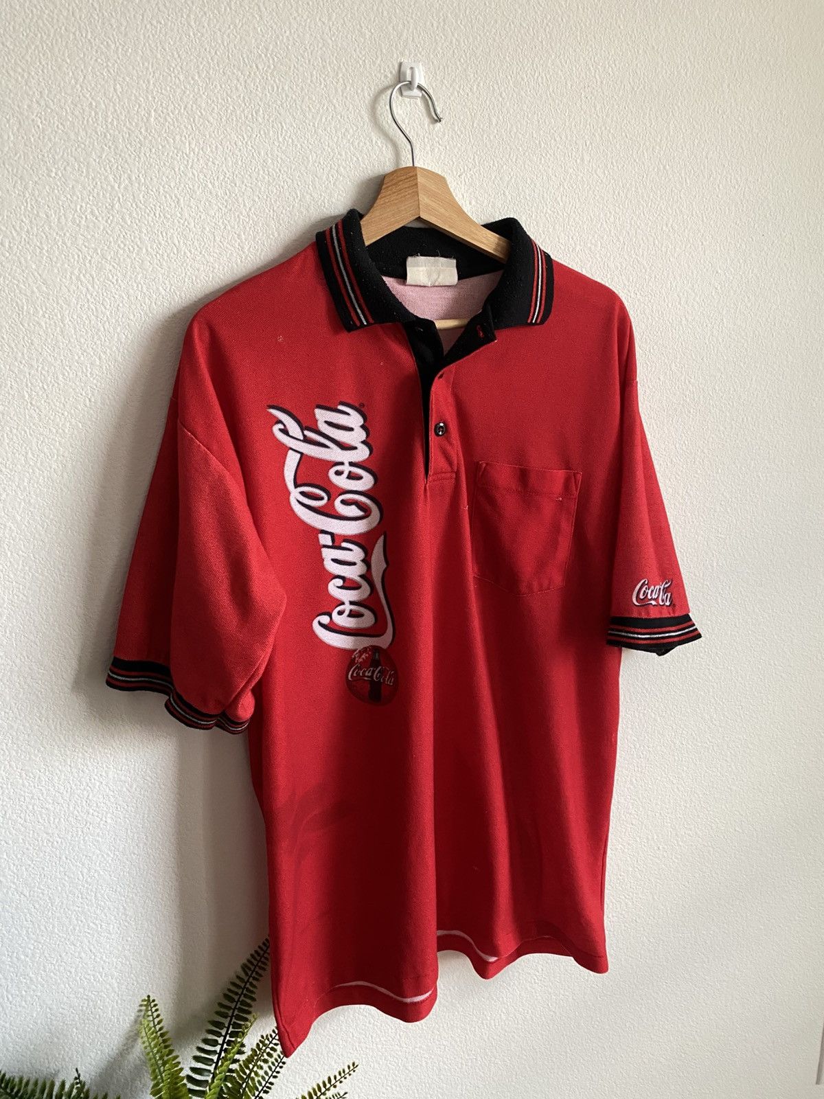 Coca Cola Vintage 90s Coca Cola Work Polo Shirt Size US XL / EU 56 / 4 - 2 Thumbnail