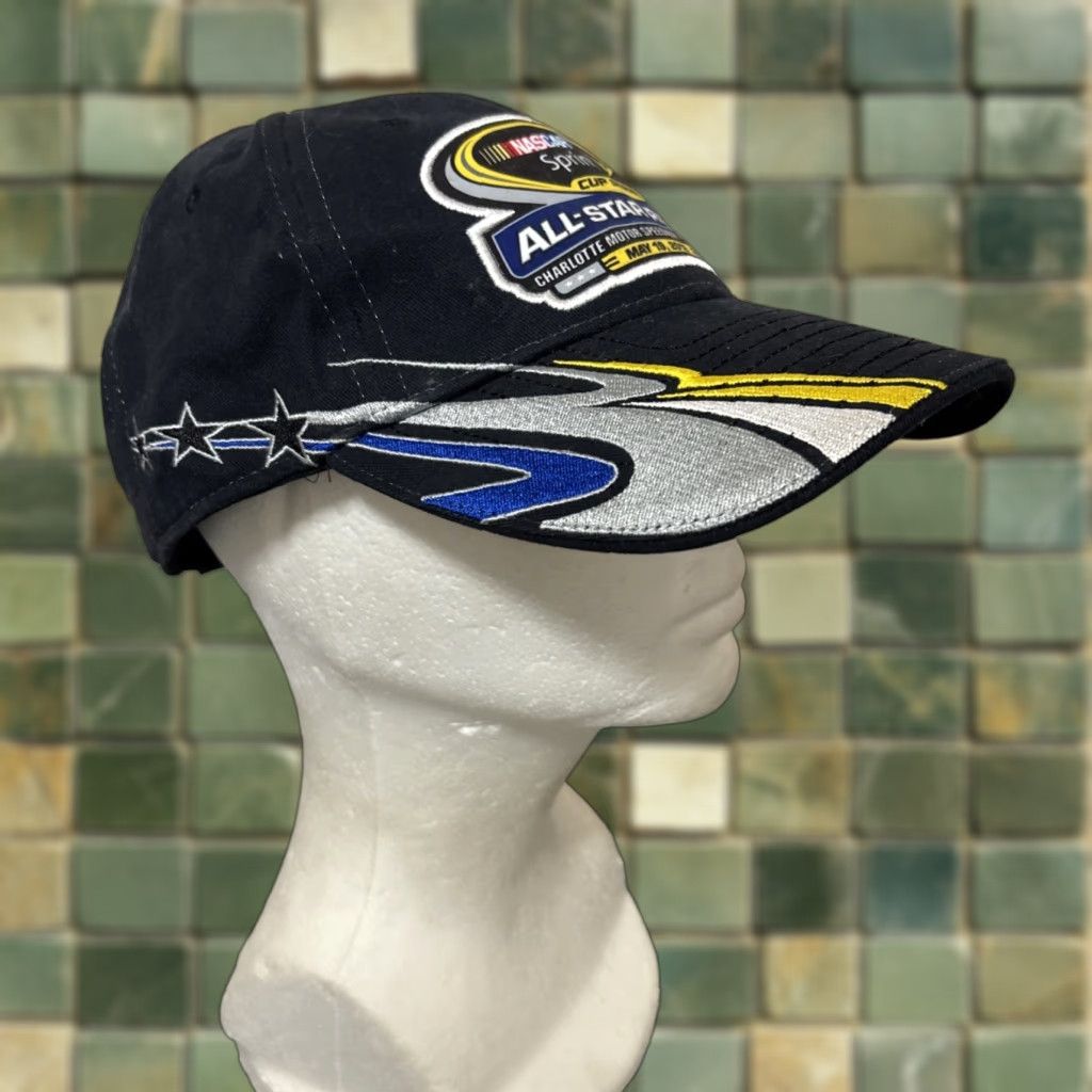 NASCAR NASCAR Sprint Cup Series All Star Race XXV 2012 Strapback Hat Cap Black Racing Cap Cap Adjustable Black Racing NASCAR Hat Men Size ONE SIZE - 1 Thumbnail