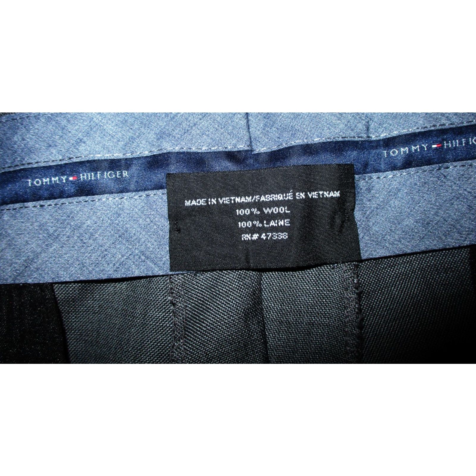 Tommy Hilfiger TOMMY HILFIGER Gray 100% Wool Flat Dress Pants Men 38W 29L Size US 38 / EU 54 - 5 Thumbnail