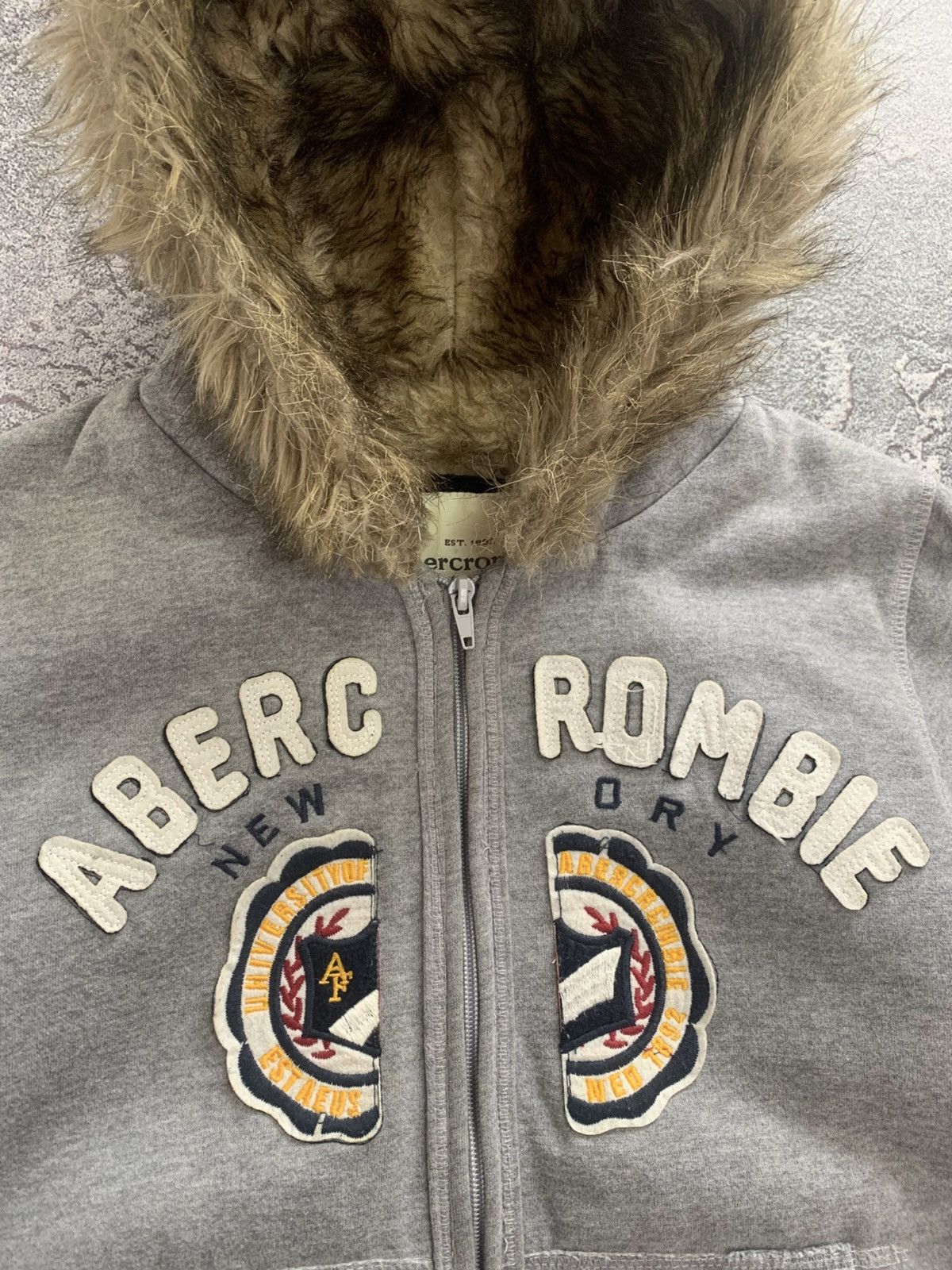 Abercrombie & Fitch Y2K Abercrombie & Fitch Fur Zip Hoodie Ifsixwasnine S size Size US S / EU 44-46 / 1 - 4 Thumbnail