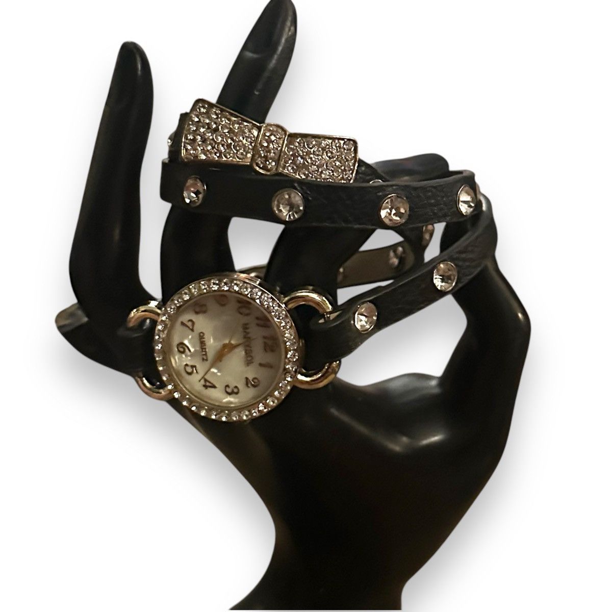 Other Marysol leather rhinestones and bow wrap watch Size ONE SIZE - 2 Thumbnail