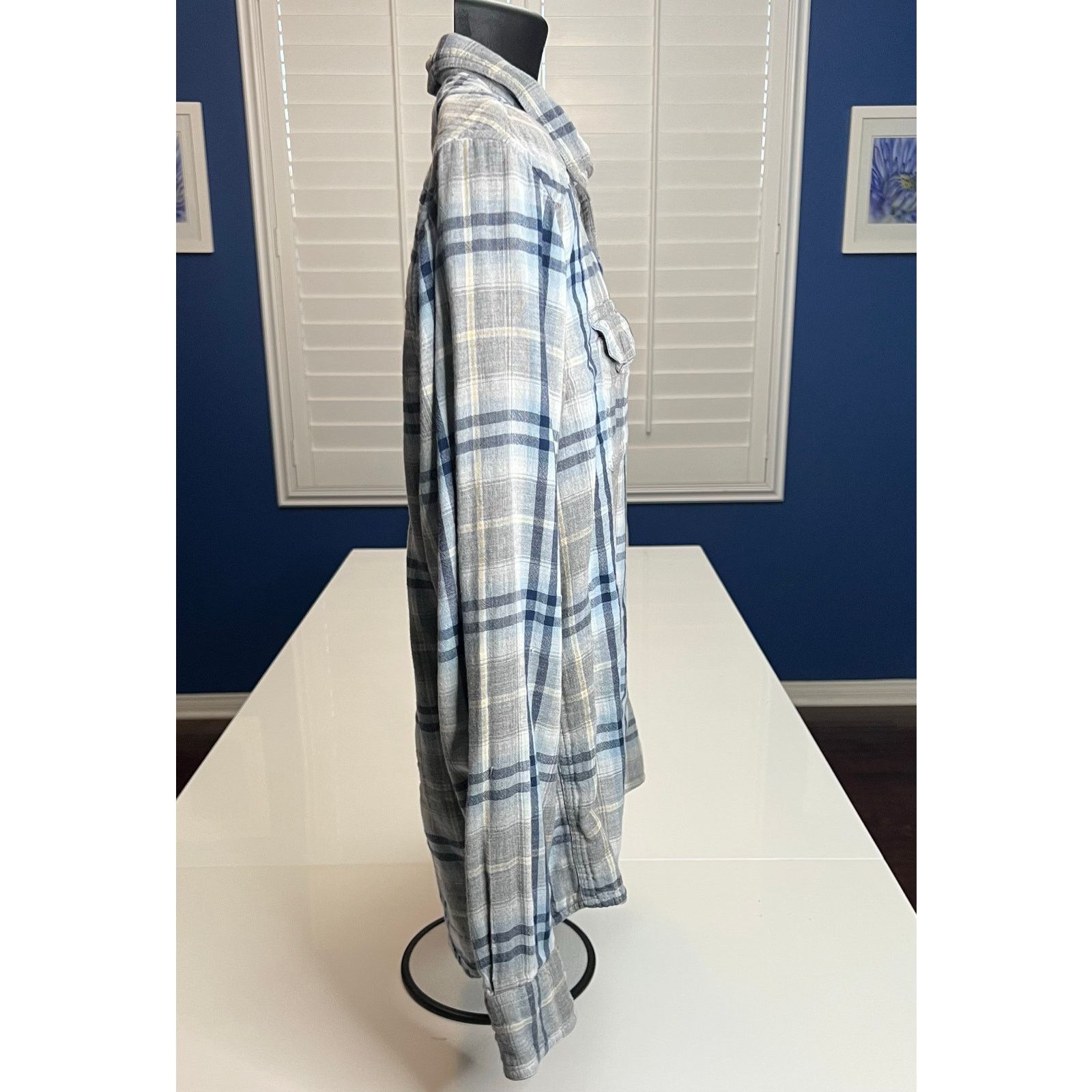 Lucky Brand Lucky Brand Classic Fit Western Pearl Snap Shirt Large Plaid Size US L / EU 52-54 / 3 - 6 Thumbnail