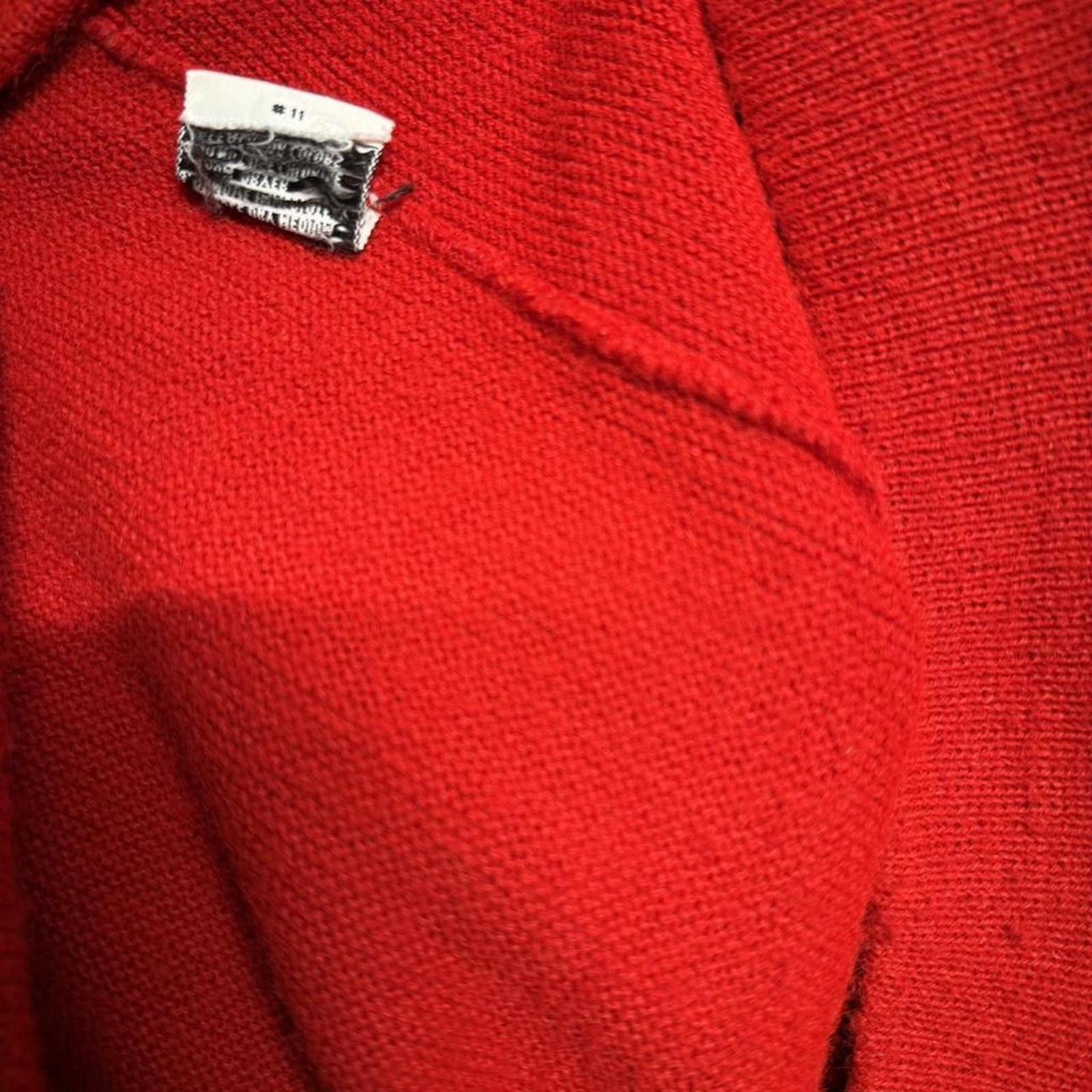 Izod 1970s Lacoste IZOD knit cardigan sweater, blue croc, M/L Size US L / EU 52-54 / 3 - 6 Thumbnail