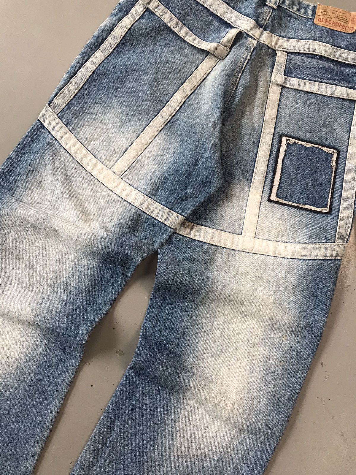Vintage Crazy vintage big pocket Rengaofei denim Size US 30 / EU 46 - 8 Thumbnail