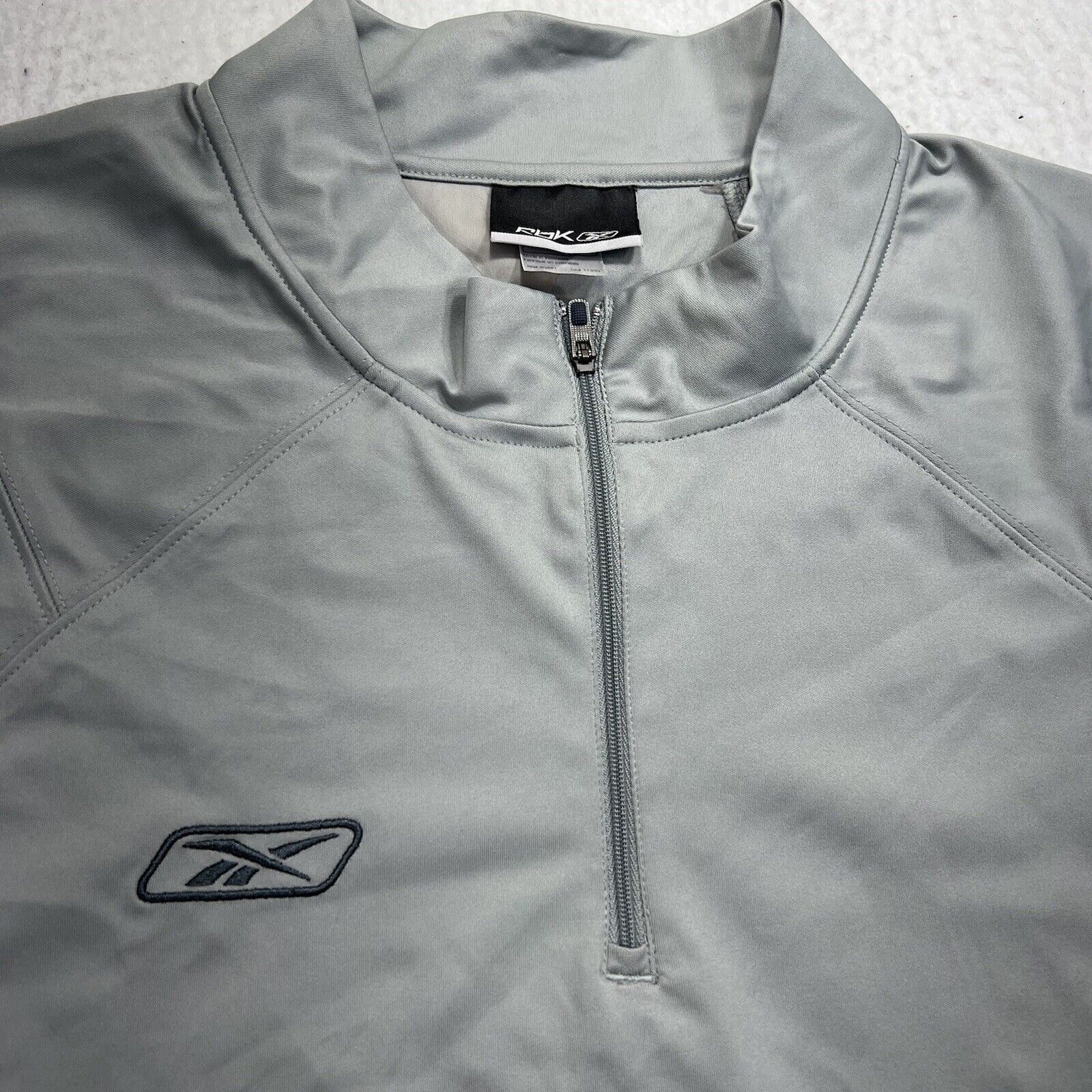 Reebok Reebok Large Gray 1/4 Zip Activewear Sweatshirt Jacket Size US L / EU 52-54 / 3 - 2 Thumbnail