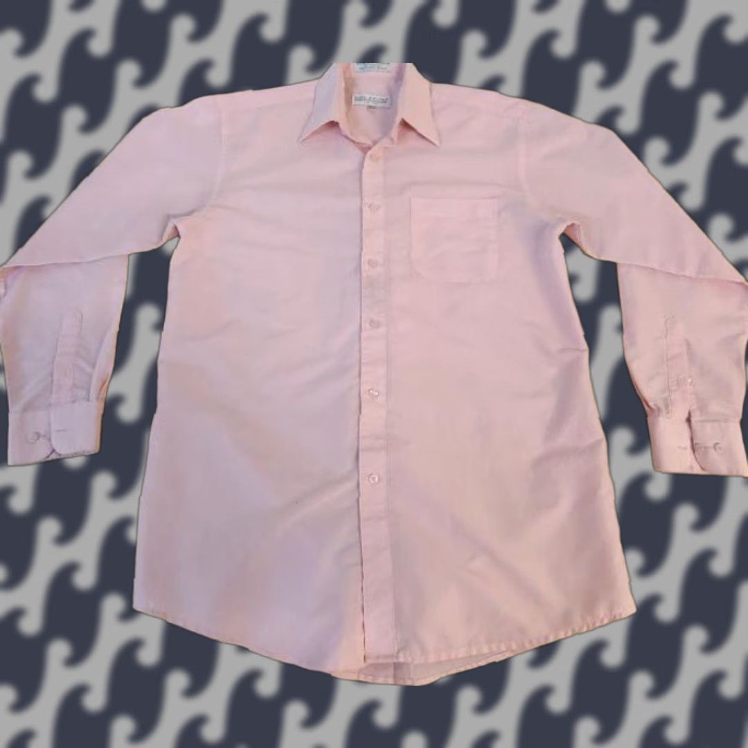 Vintage Daniel Ellissa Dress Shirt Mens Size 15 1/2 34-35 Long Sleeve Brown Solid French Cuff Button Collar Shirts Regular Size US M / EU 48-50 / 2 - 1 Thumbnail