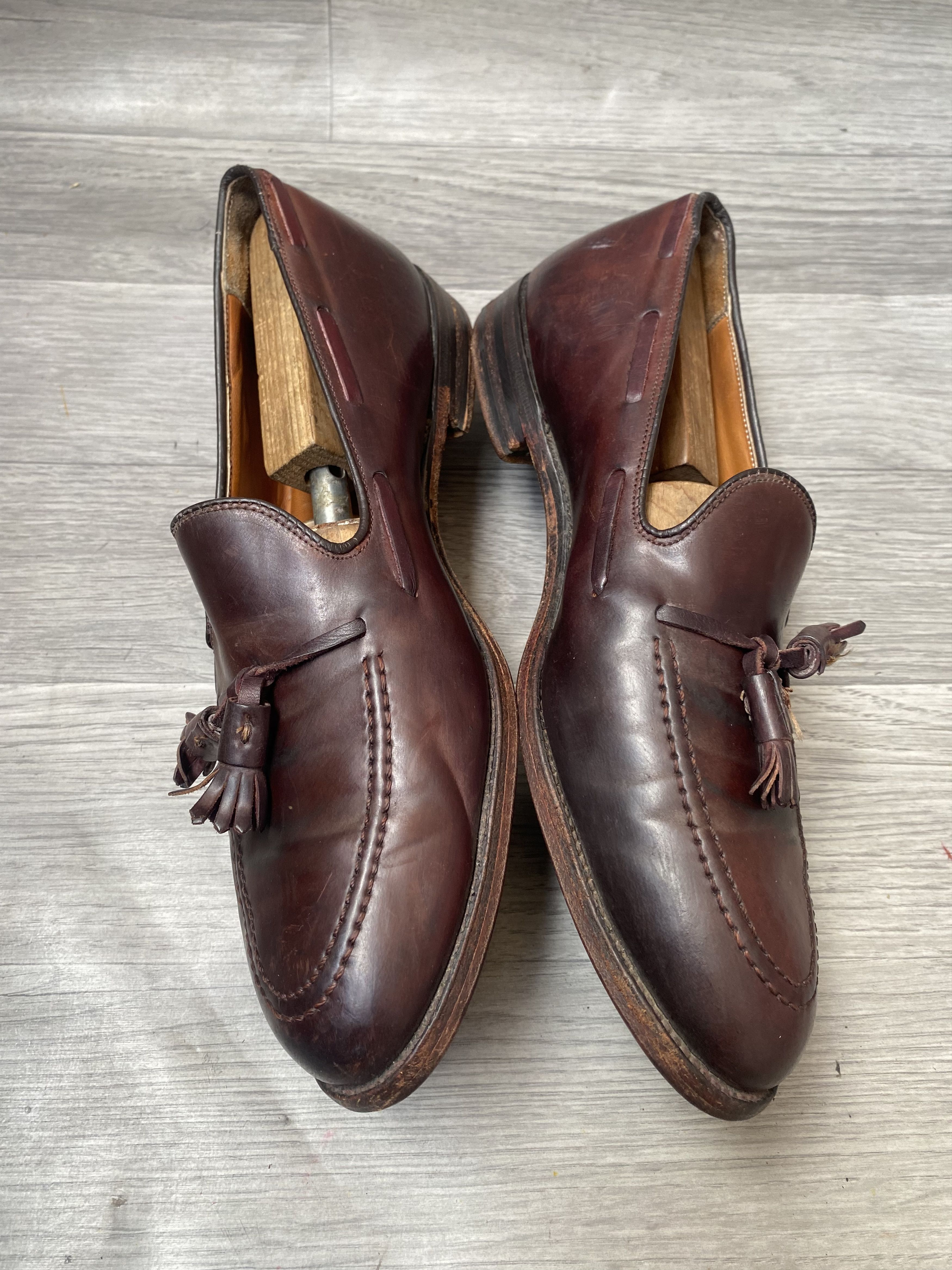 Alden Alden tassel loafers shell cordovan brown shoes sz10A/C Size US 10 / EU 43 - 15 Thumbnail