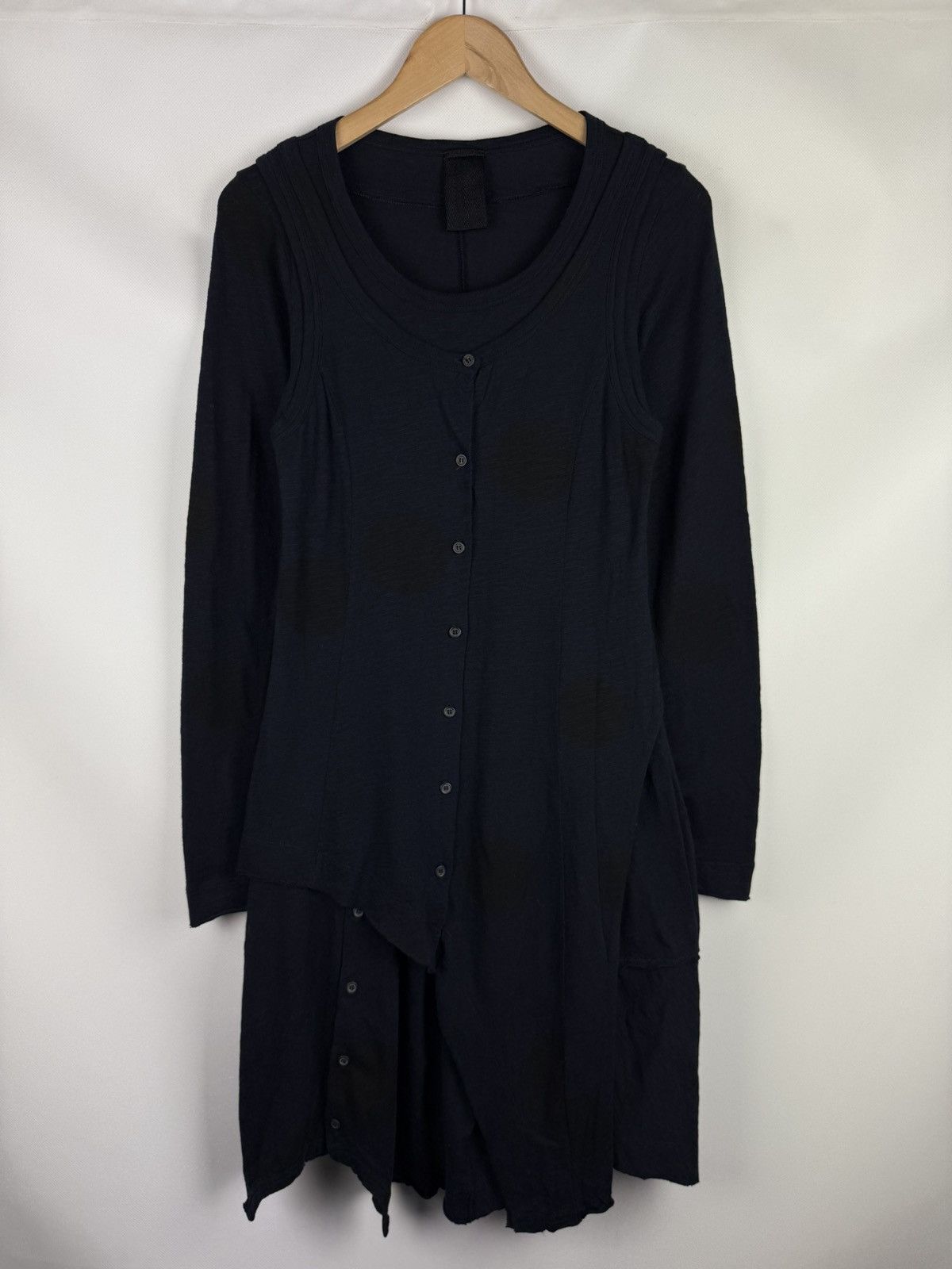 Rundholz Rundholz Avantgarde Assymetrical Button Front Cardigan Dress Size M / US 6-8 / IT 42-44 - 1 Thumbnail