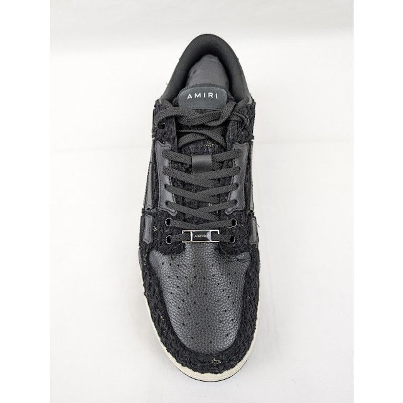 Amiri o1rshd1 Boucle Skelton Low-Top Sneakers in Black Size US 13 / EU 46 - 6 Thumbnail