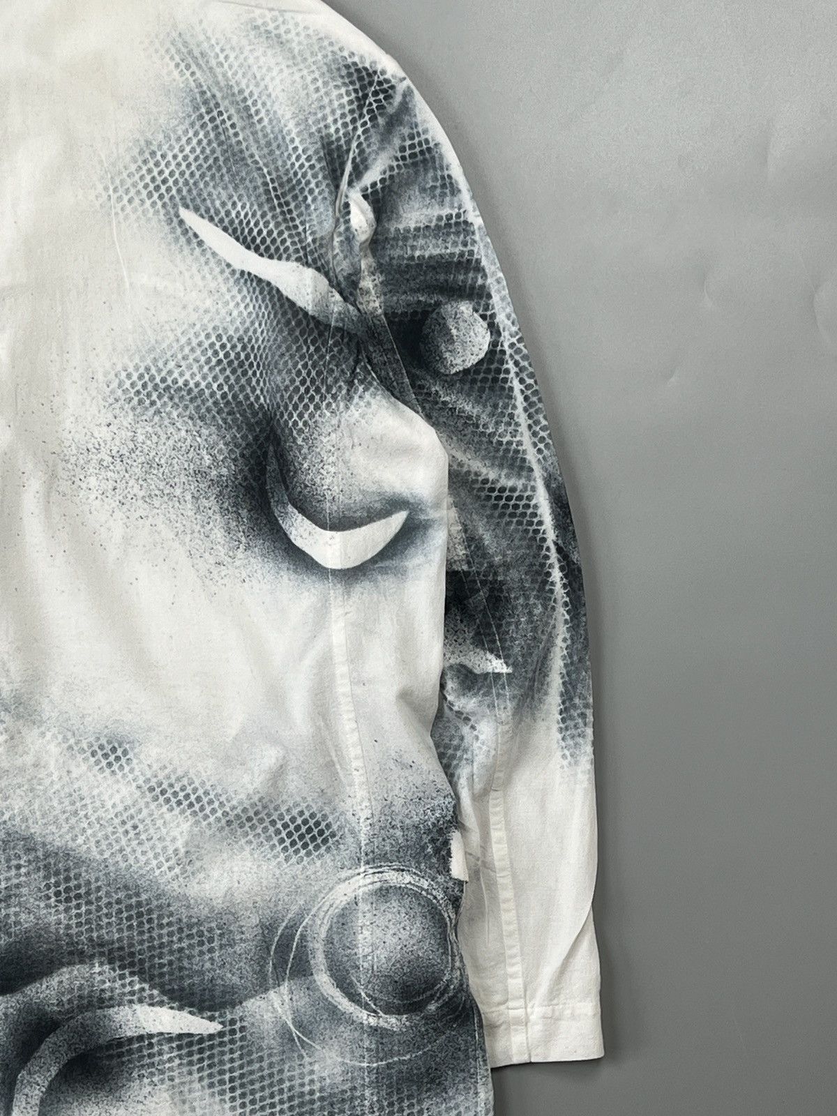 Issey Miyake × Vintage 2000’s Issey Miyake Graphic Pattern Cotton Blazer (Y0545) Size US M / EU 48-50 / 2 - 9 Thumbnail