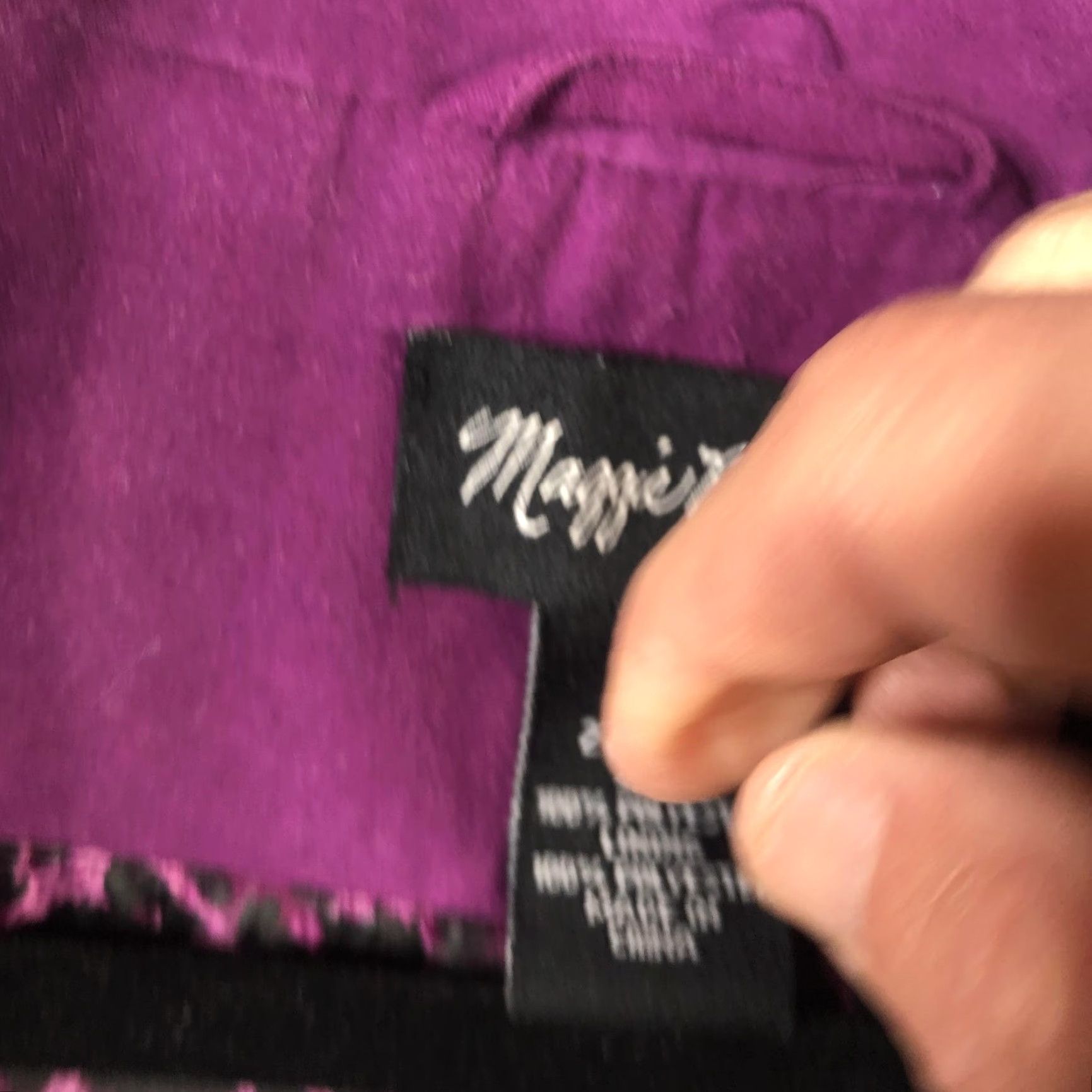 Vintage Maggie Barnes Jacket Womens 3X Purple Faux Suede Leopard Lined Button Front Size XXL / US 16-18 / IT 52-54 - 6 Thumbnail