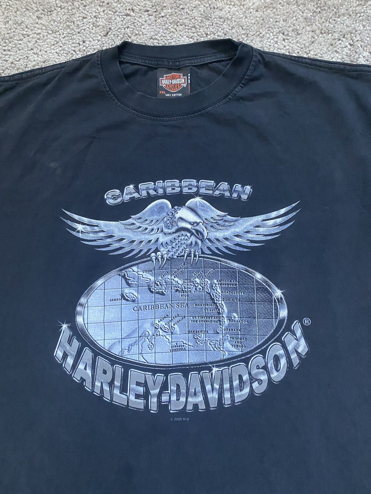 Harley Davidson × Vintage Vintage Faded Distressed Harley Davidson Tee Shirt Size US XXL / EU 58 / 5 - 3 Thumbnail