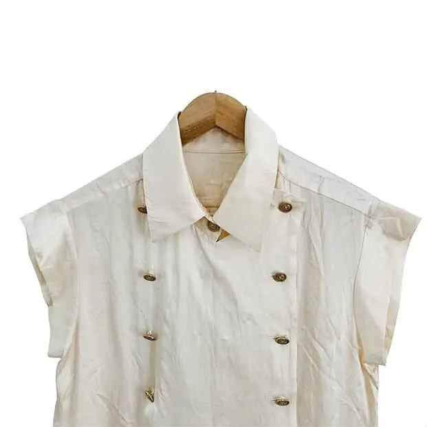 Chanel Vintage Chanel Satin Top Blouse Size S / US 4 / IT 40 - 5 Thumbnail