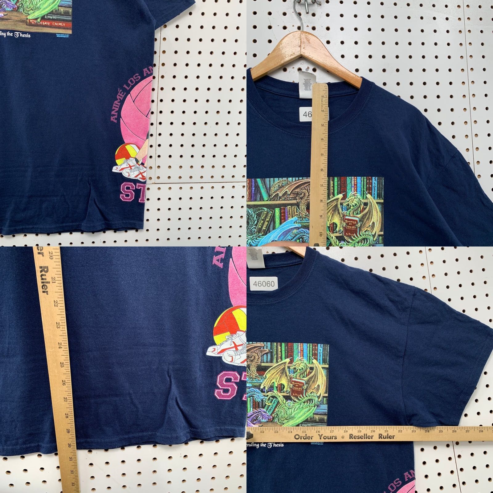 Gildan Chibi Anime Test Print Shirt Mens XL Blue Ruka Sarashina Staff Print (Gildan, Cotton, Short Sleeve, Crew Neck) Size US XL / EU 56 / 4 - 8 Thumbnail